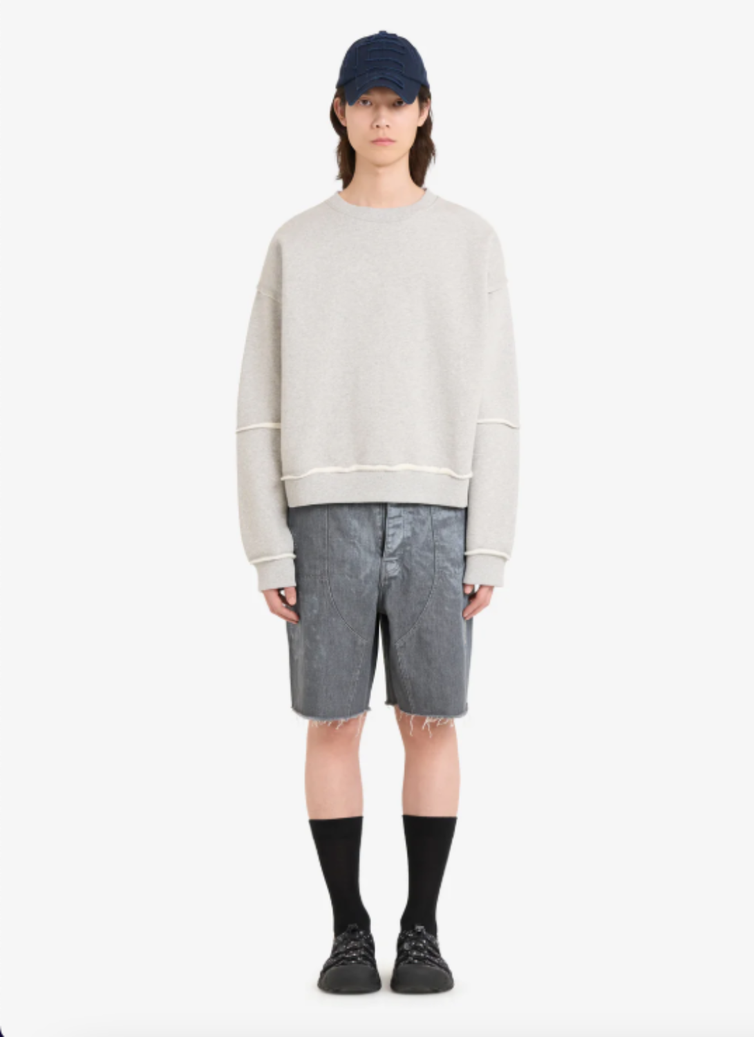 Panelled Crewneck