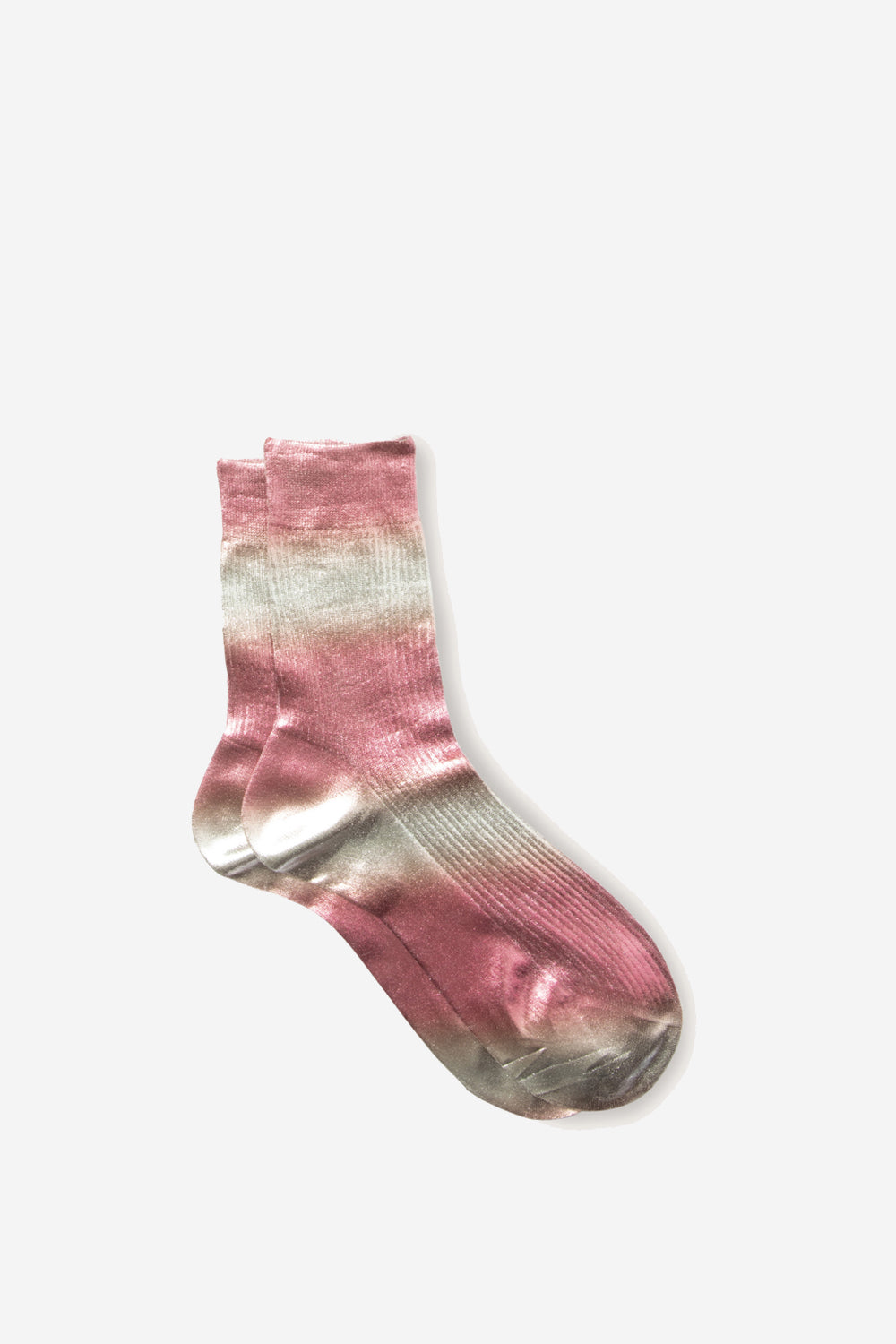 Novelty Luce Laminated Sock, Pink