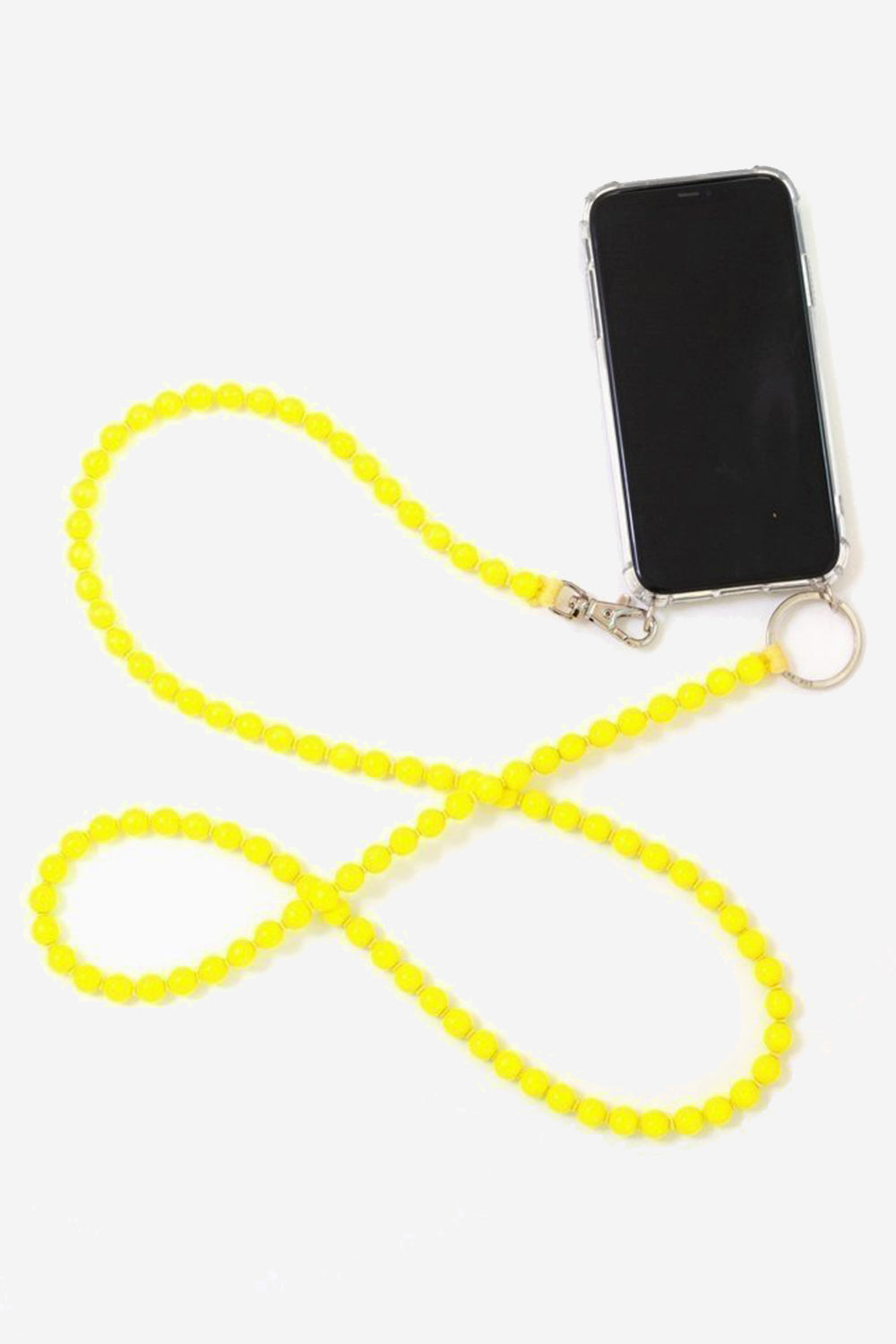Phone Necklace, neon yellow