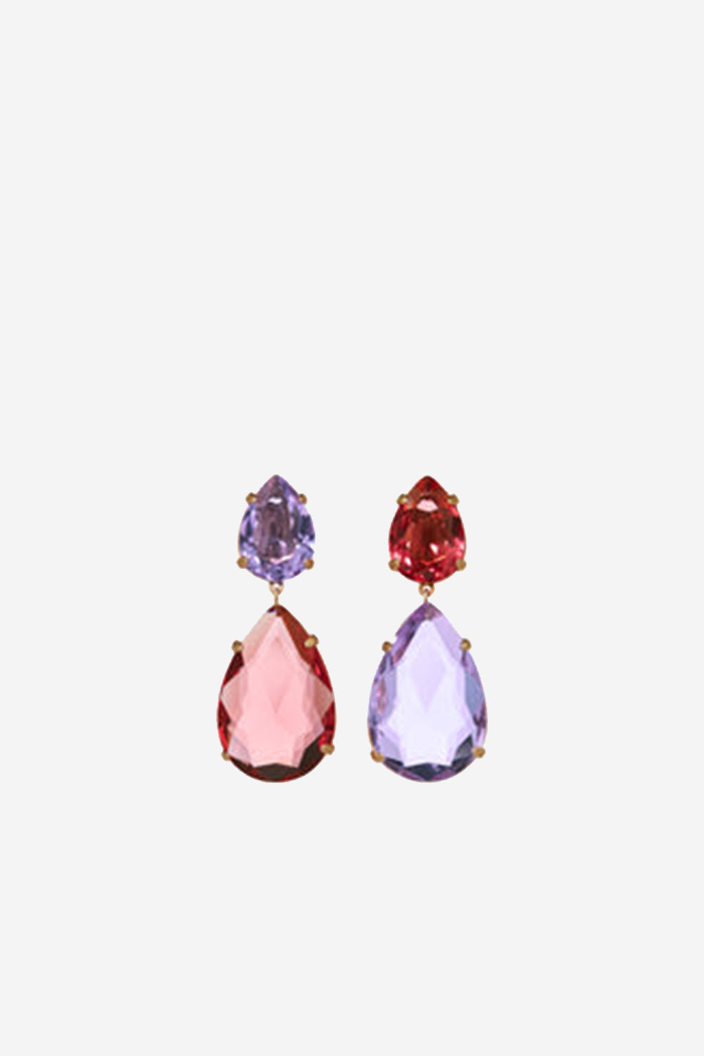 The Marvellous Drop Earrings, Rose/Lilac