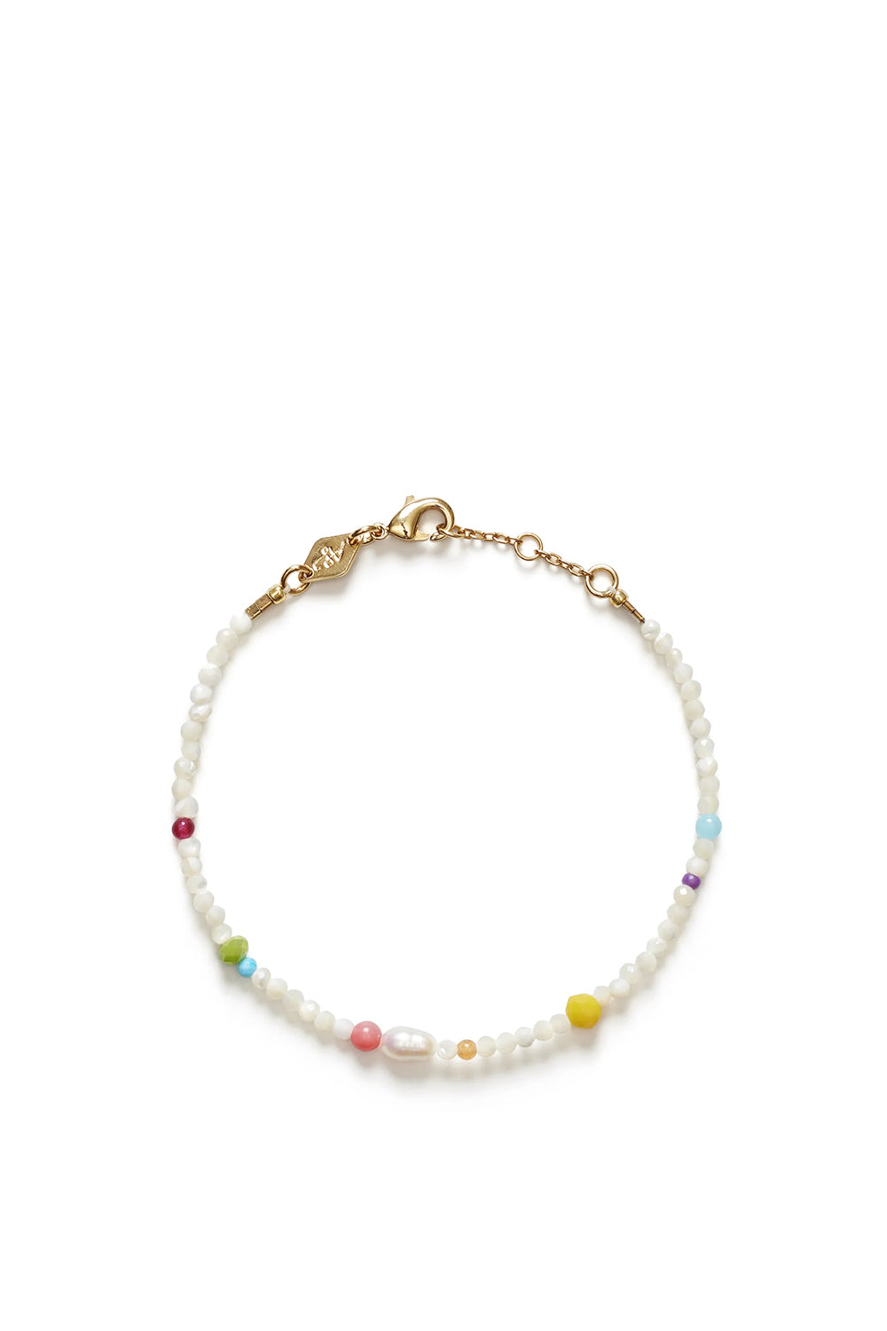 Confetti Gem Bracelet White Shell | Anni Lu | The Standard Store