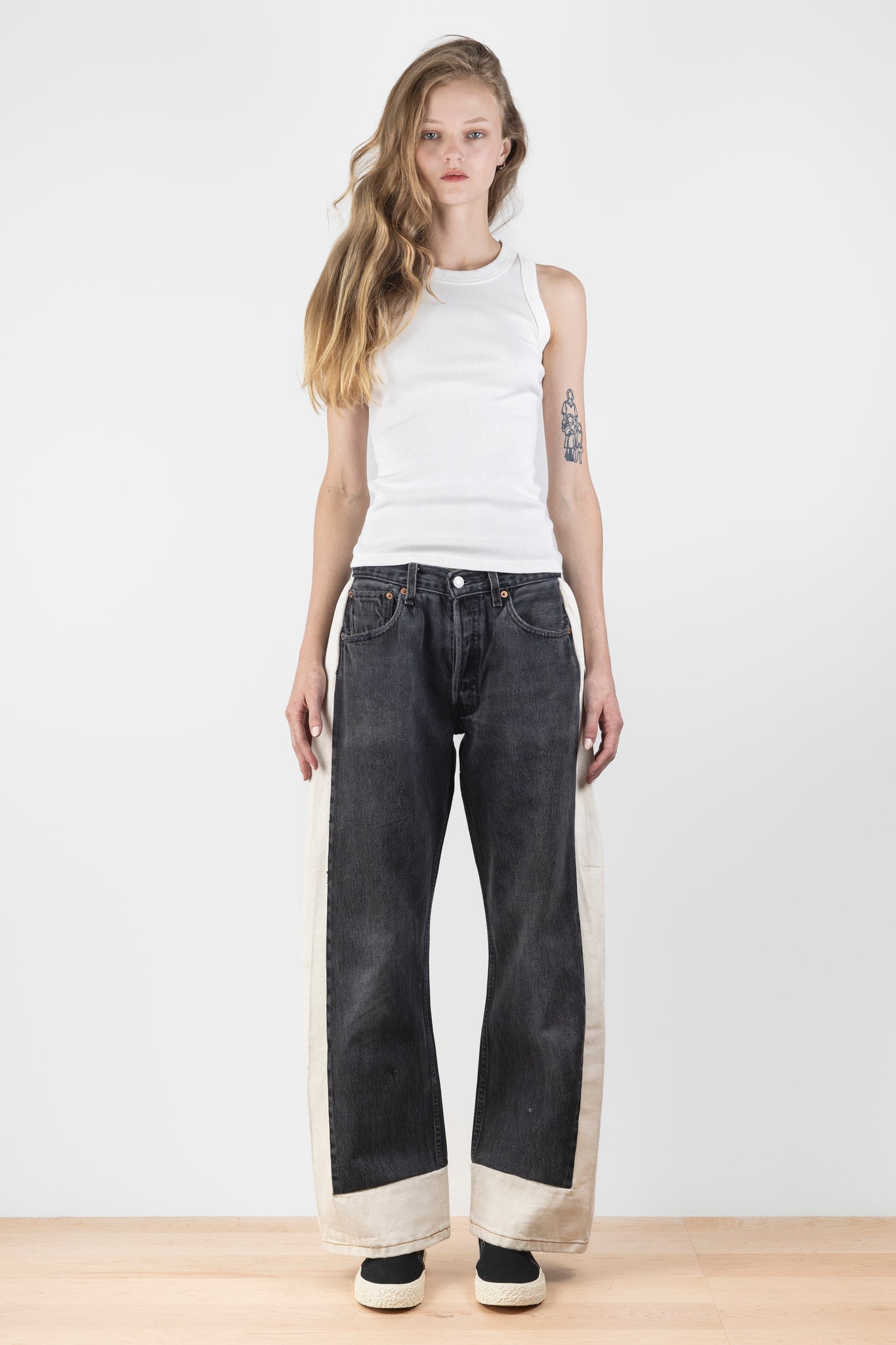 Reworked Slouch Vintage Black/Natural | B Sides | The Standard Store