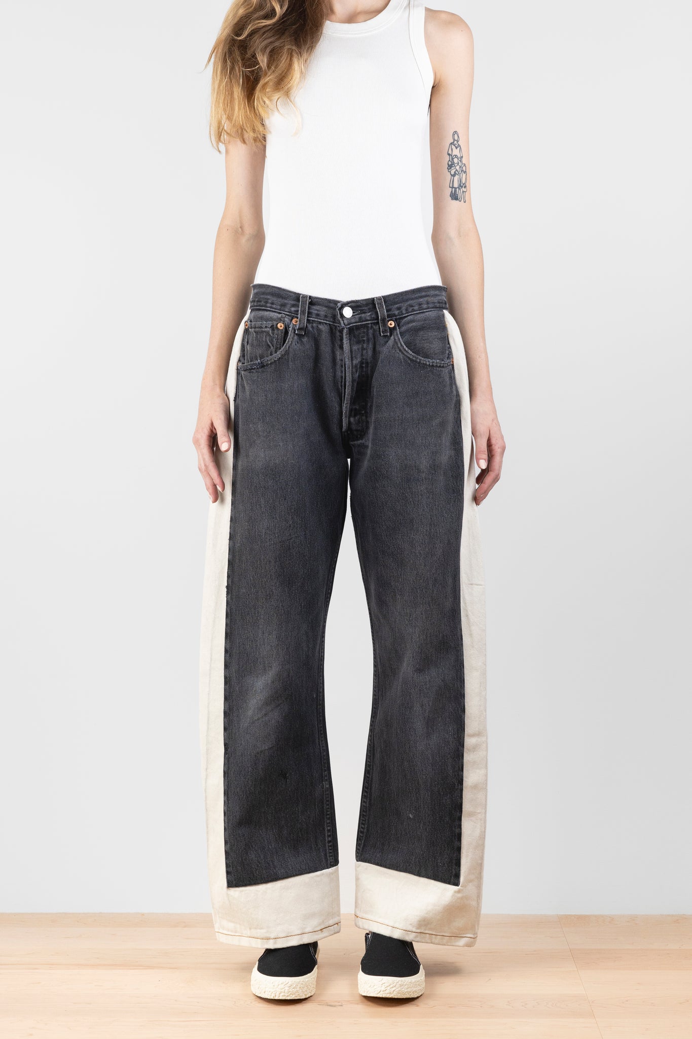 Reworked Slouch Vintage Black/Natural | B Sides | The Standard Store