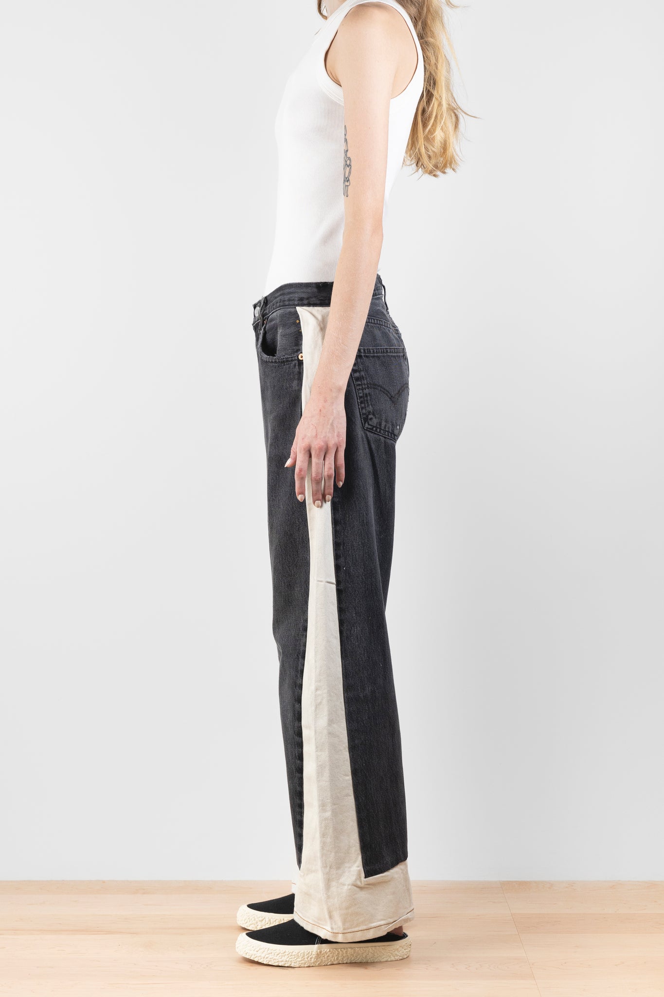Reworked Slouch Vintage Black/Natural | B Sides | The Standard Store