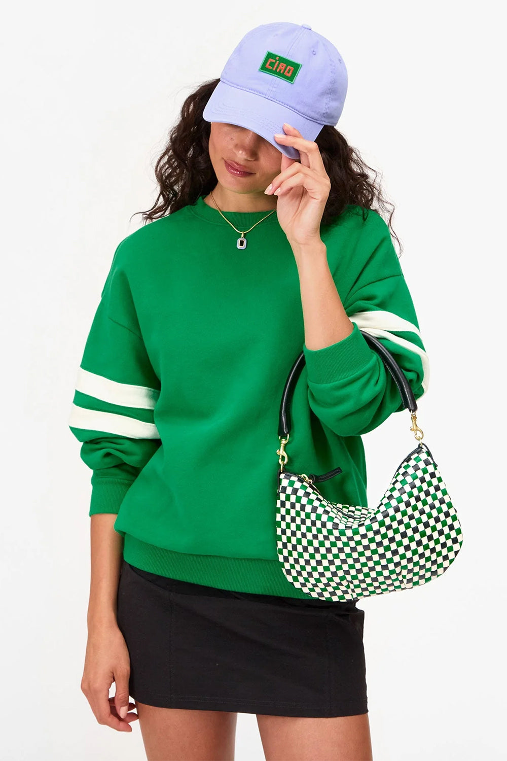 Ciao Patch Baseball Hat Lilac | Clare V | The Standard Store