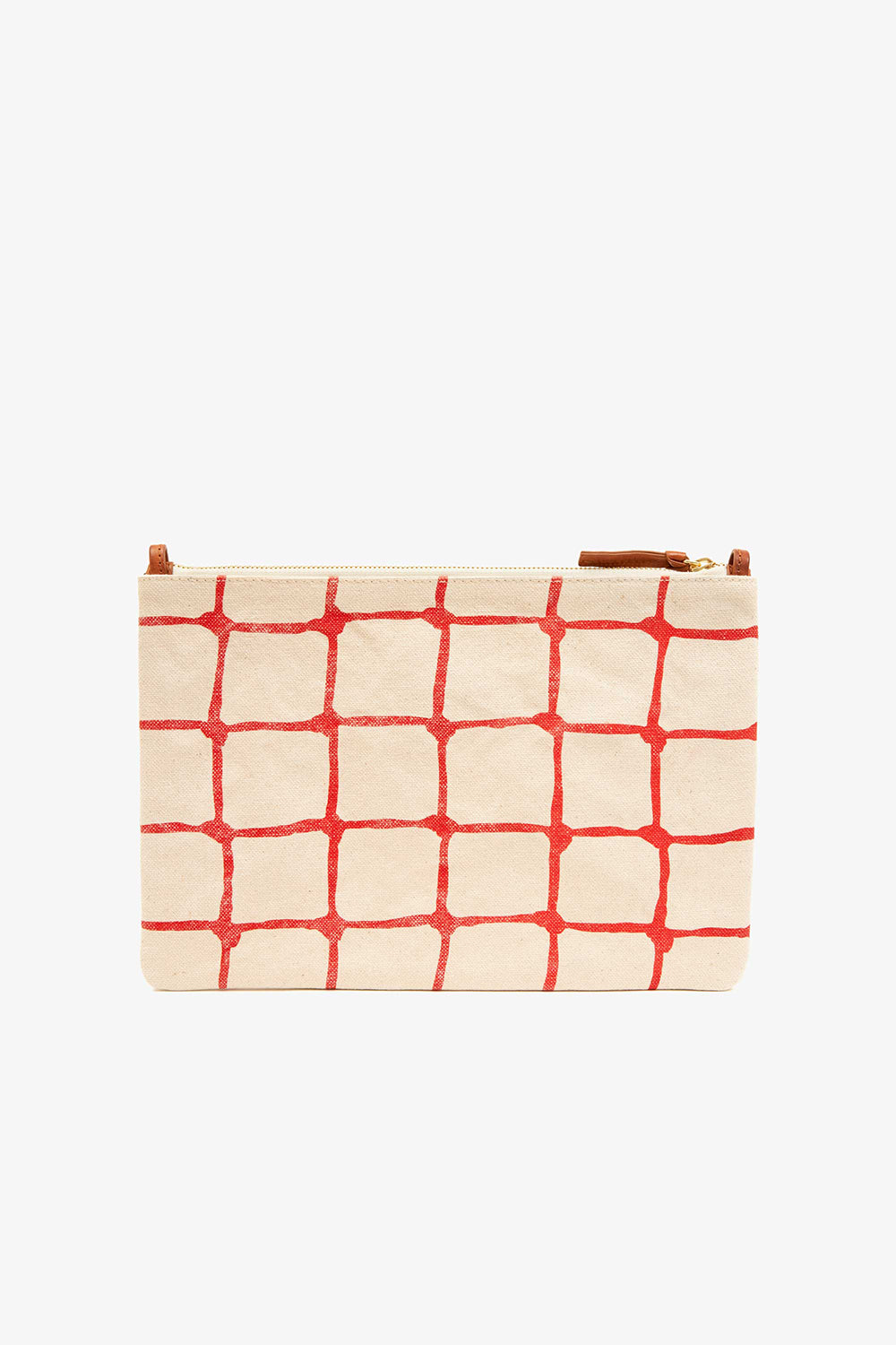 Flat Clutch w/ Tabs Poppy | Clare V | The Standard Store