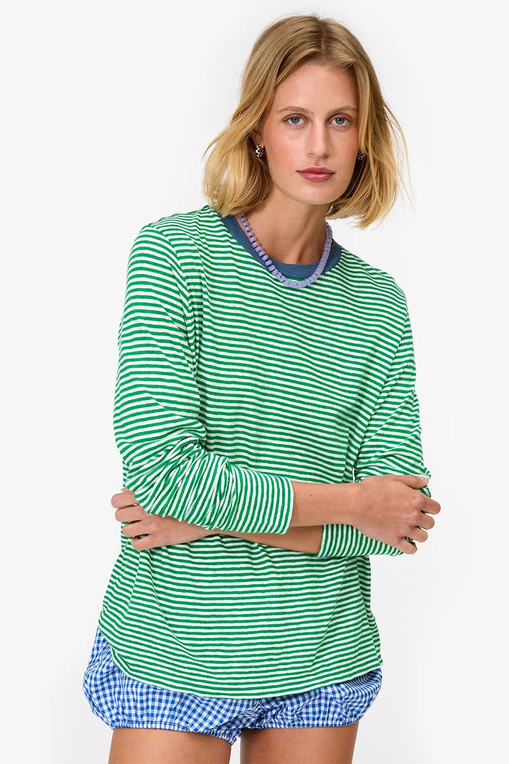 Linen Tee Long Sleeve | Clare V | The Standard Store