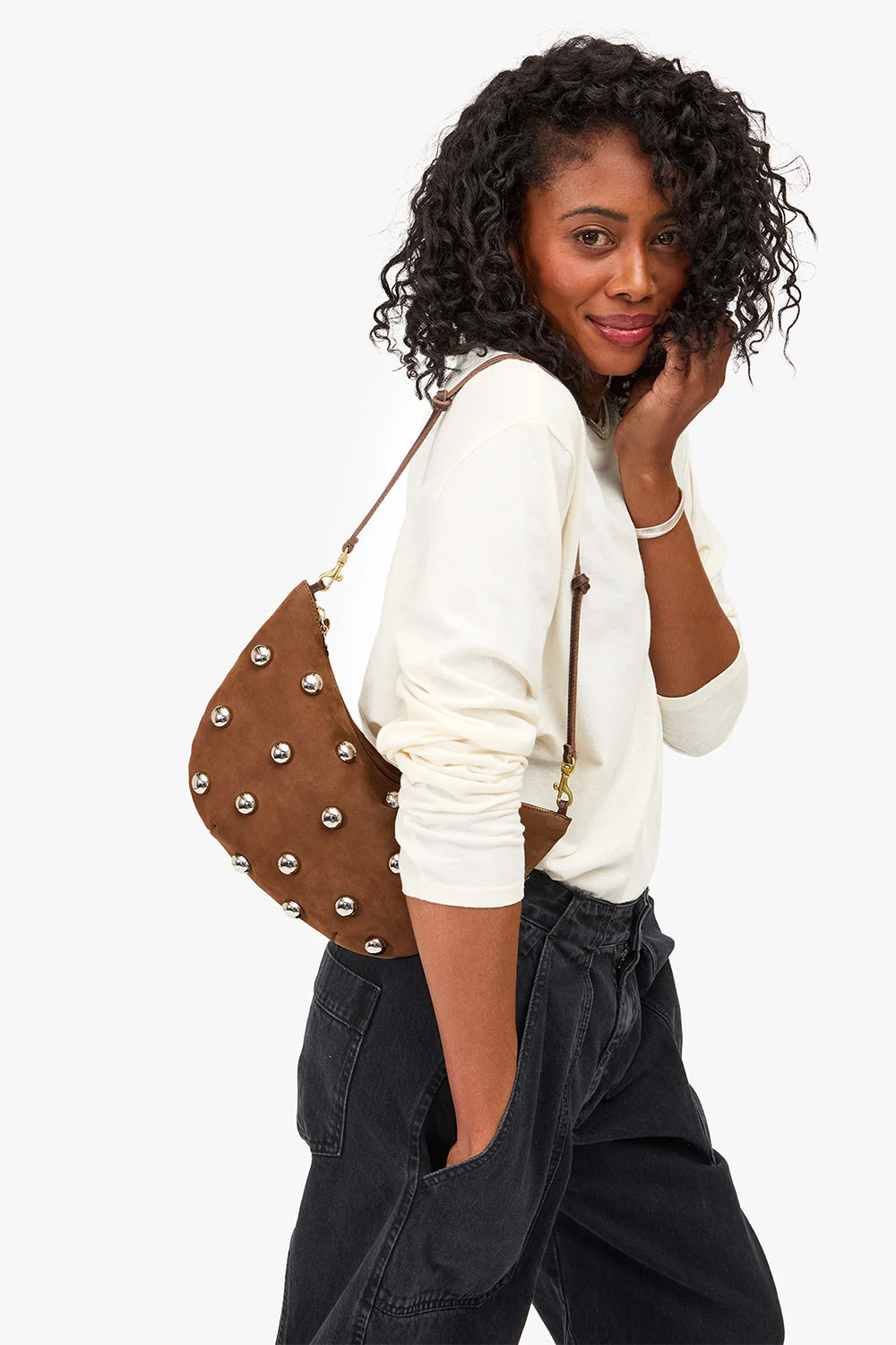 Lune Nubuck w /Studs | Clare V | The Standard Store

