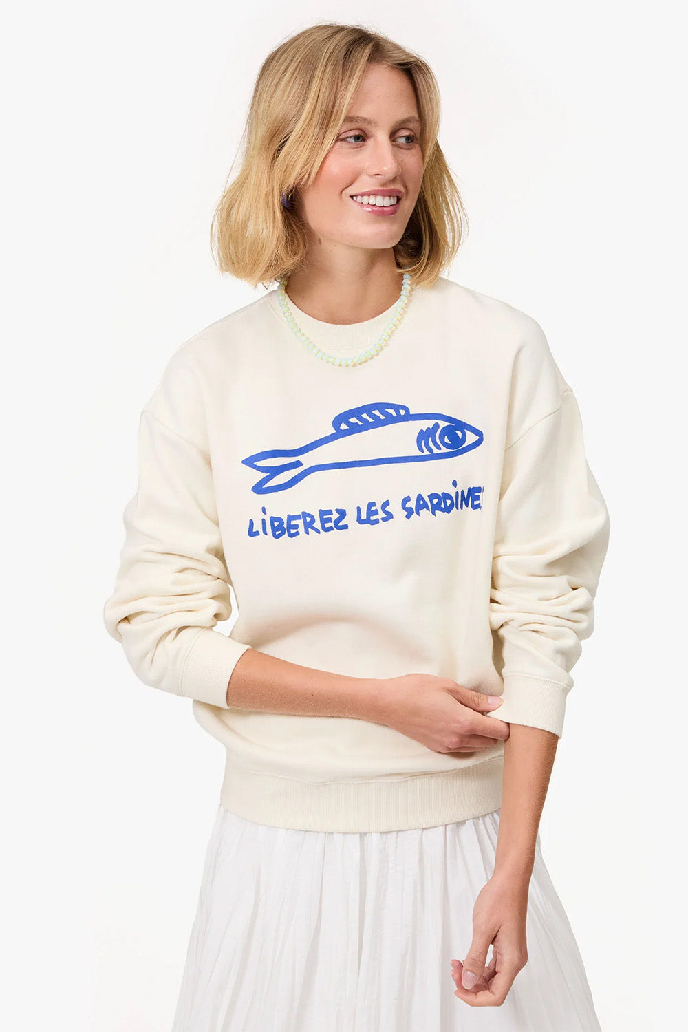 Oversized Sweatshirt Liberez Les Sardines | Clare V | The Standard Store