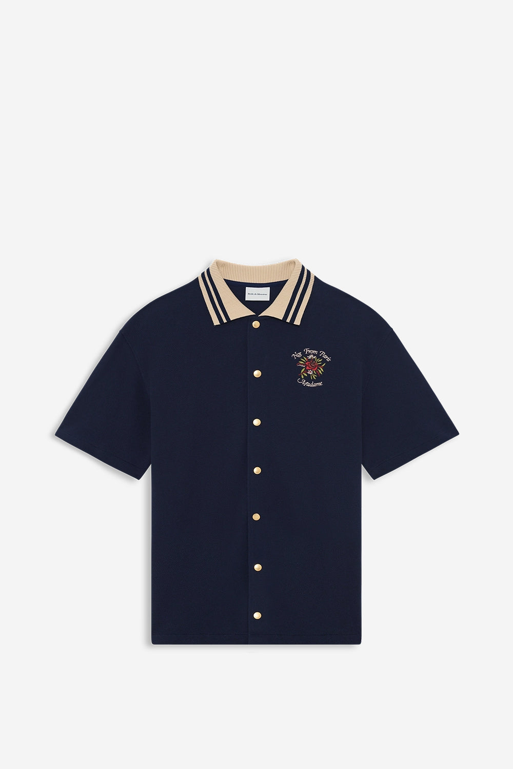 Chemise Piquée Slogan Rose | Drôle de Monsieur | The Standard Store