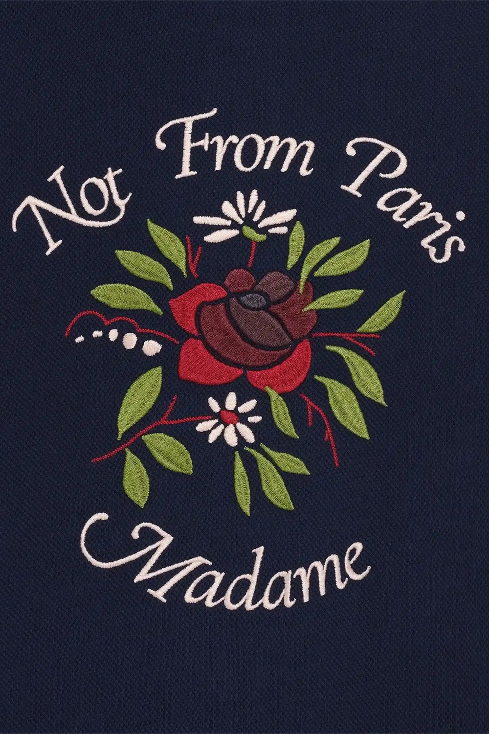 Chemise Piquée Slogan Rose | Drôle de Monsieur | The Standard Store