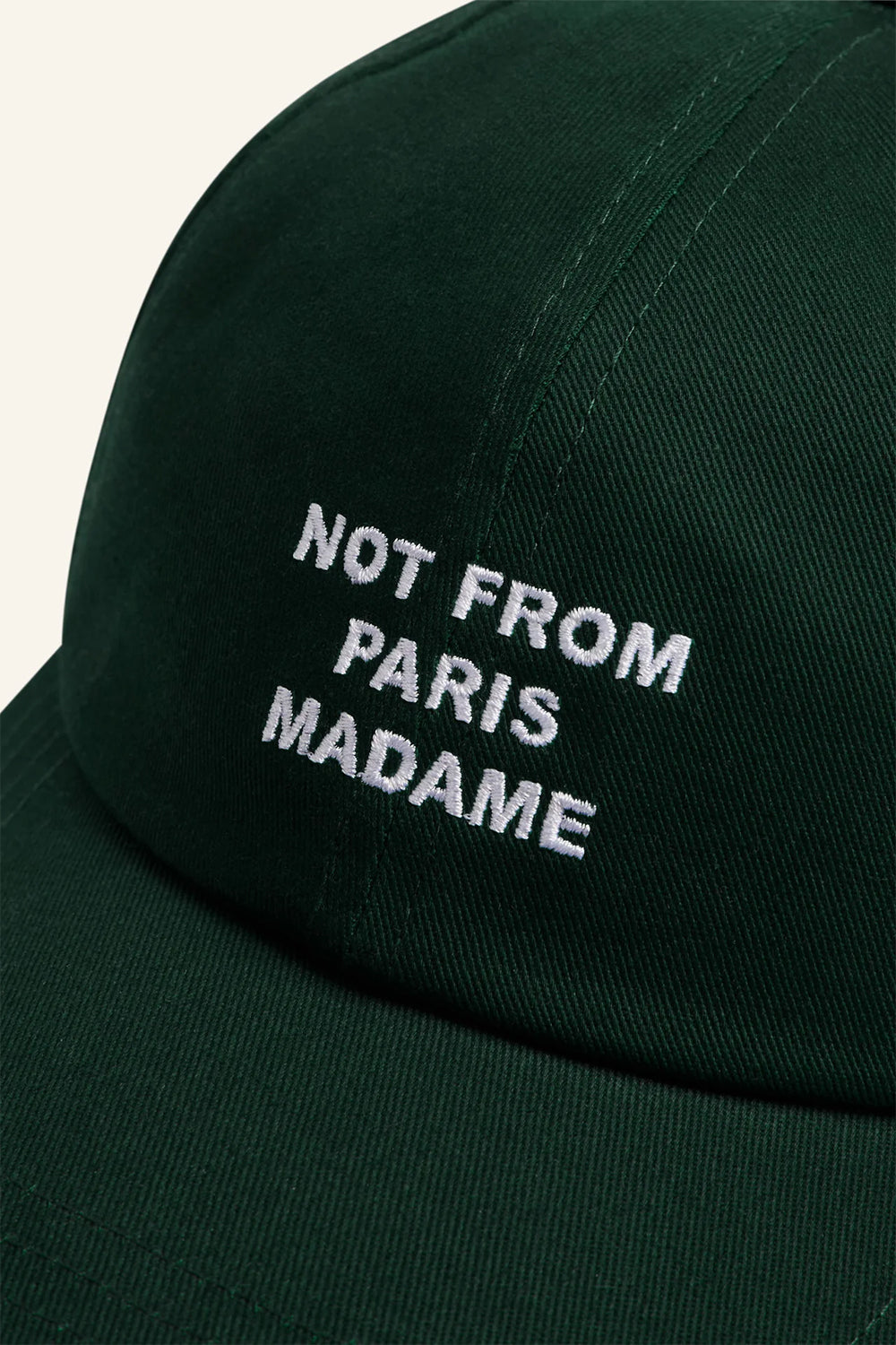 La Casquette Slogan, Dark Green | Drôle de Monsieur | The Standard Store