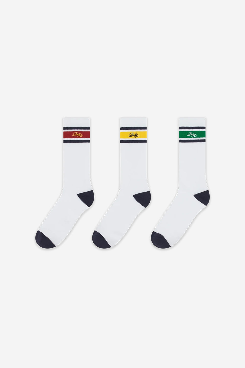 La Chaussette Drôle Rayée x 3 socks | Drôle de Monsieur | The Standard Store