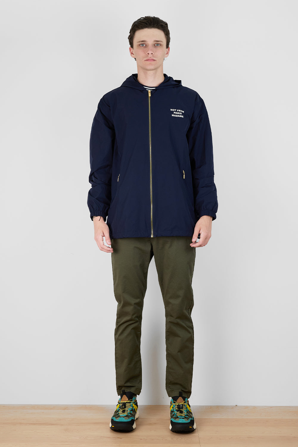 La Veste Capuche Slogan Jacket | Drôle de Monsieur | The Standard Store