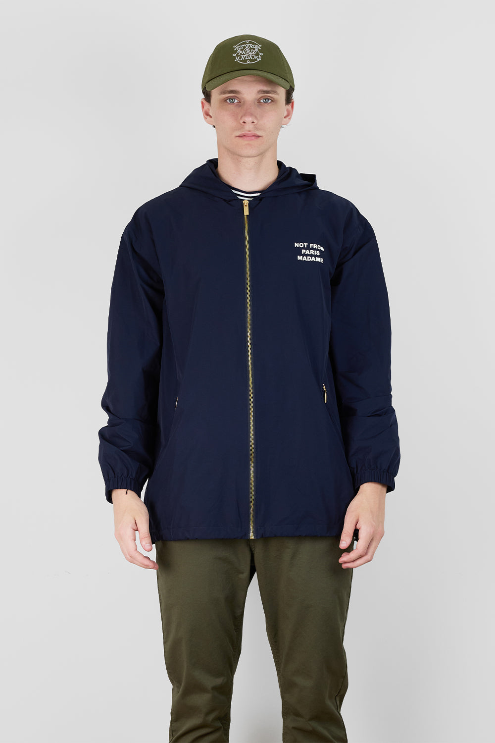 La Veste Capuche Slogan Jacket | Drôle de Monsieur | The Standard Store