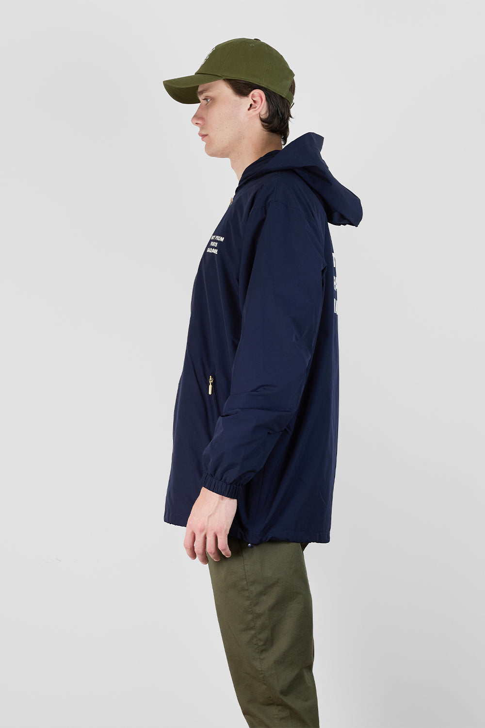 La Veste Capuche Slogan Jacket | Drôle de Monsieur | The Standard Store