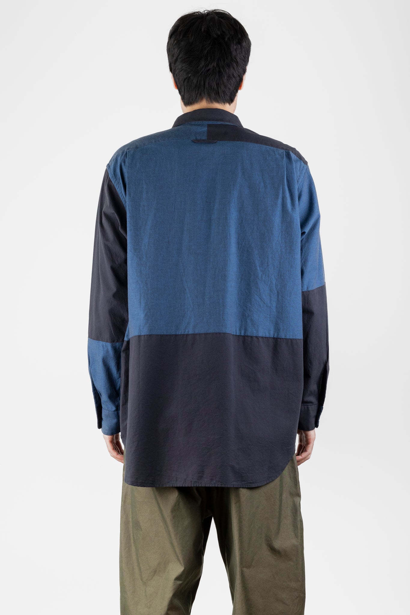 Combo Short Collar Shirt, Navy | Engineered Garments | The Standard Store