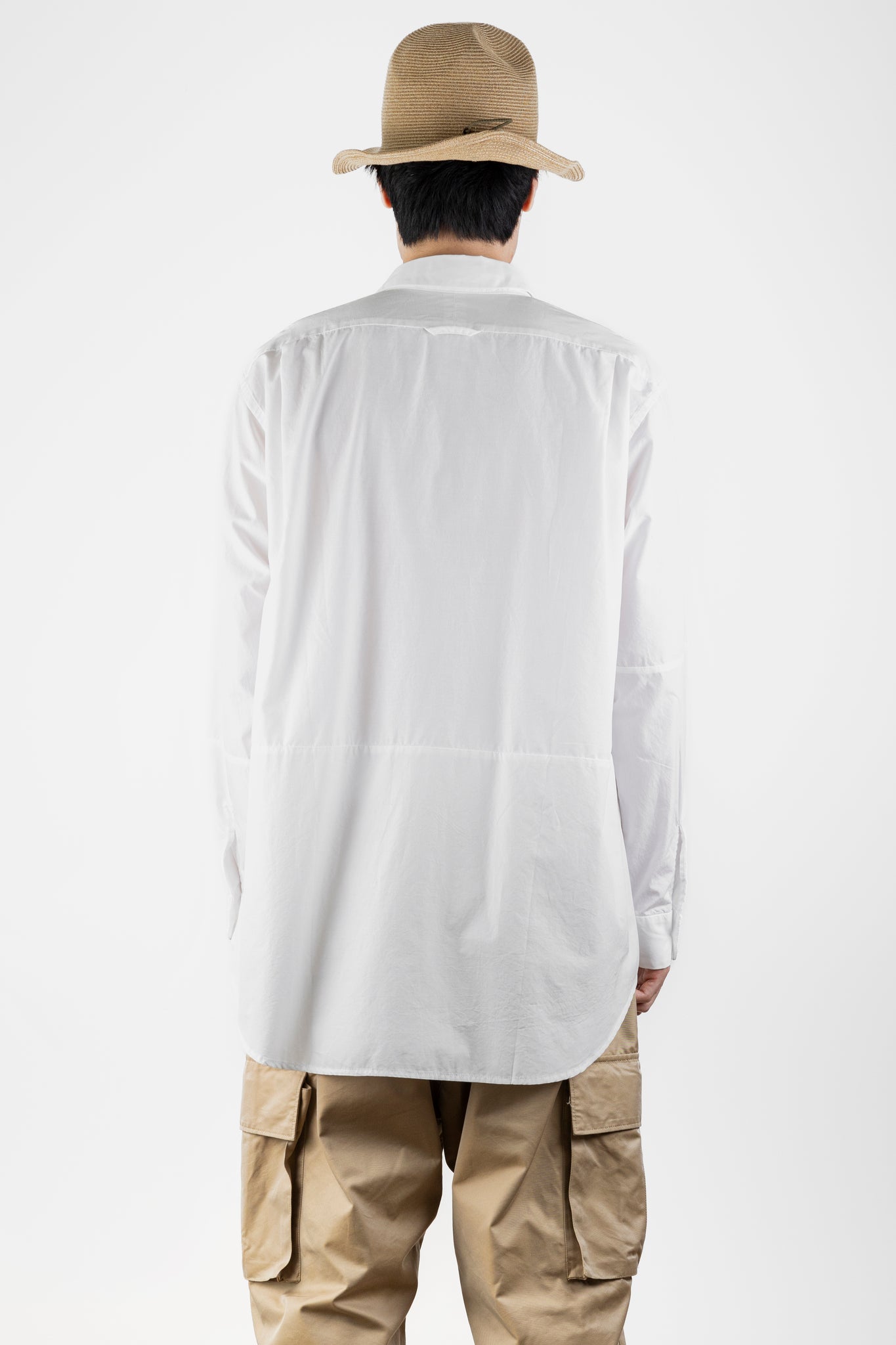 Combo Short Collar Shirt, White | Engineered Garments