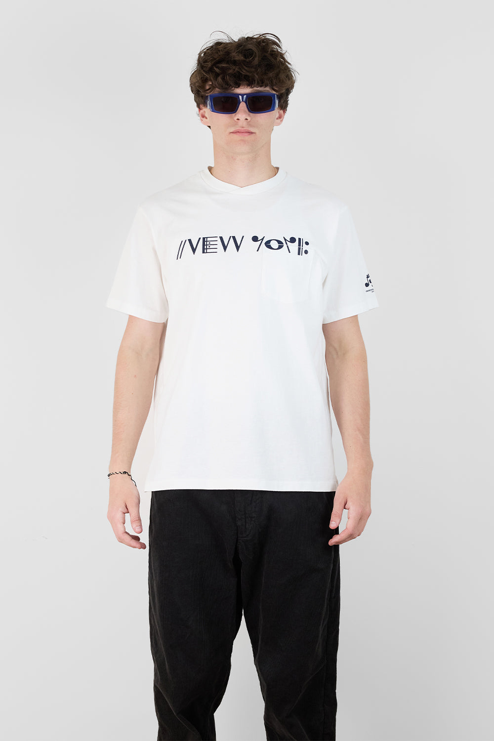 Printed Cross Crew Neck T-Shirt
