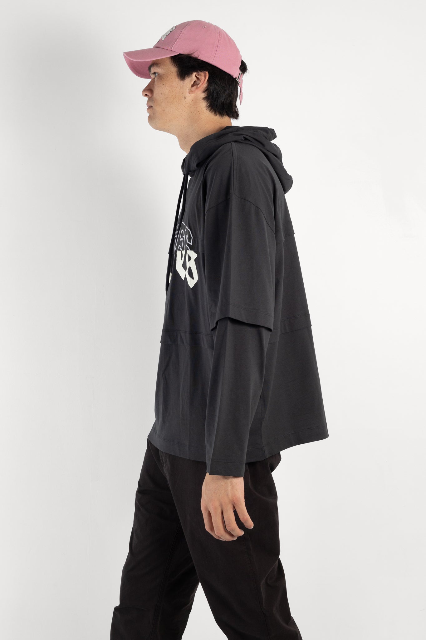 mens t-shirt | Etudes Pave hooded long sleeve tee | The Standard Store