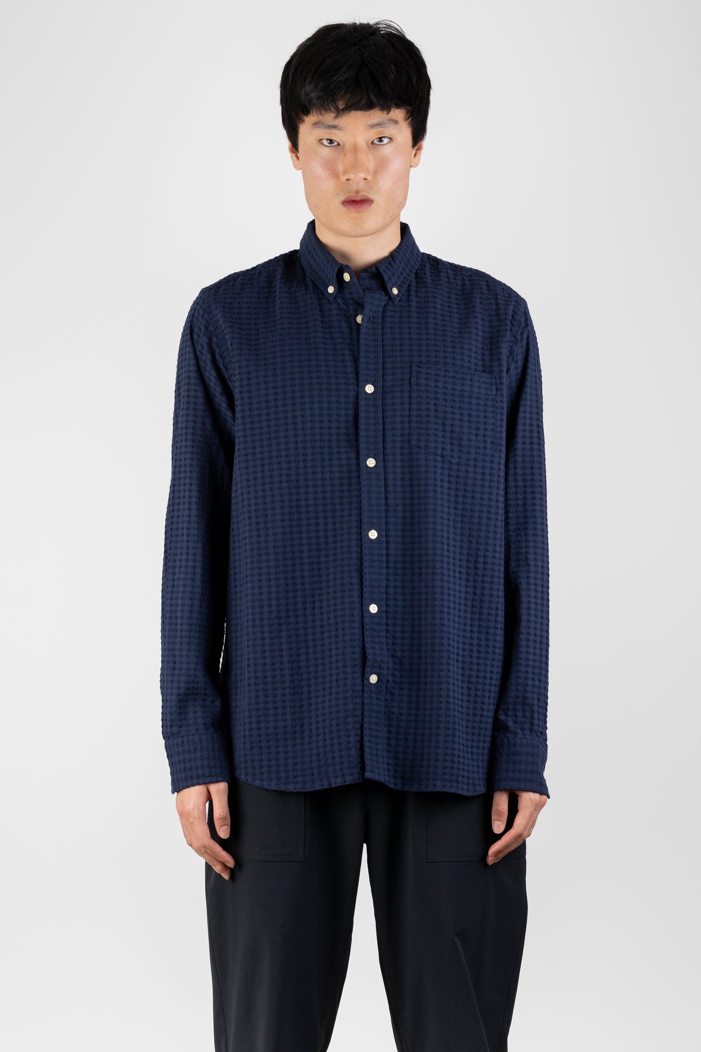 Dawn Jacquard Shirt | Foret | The Standard Store