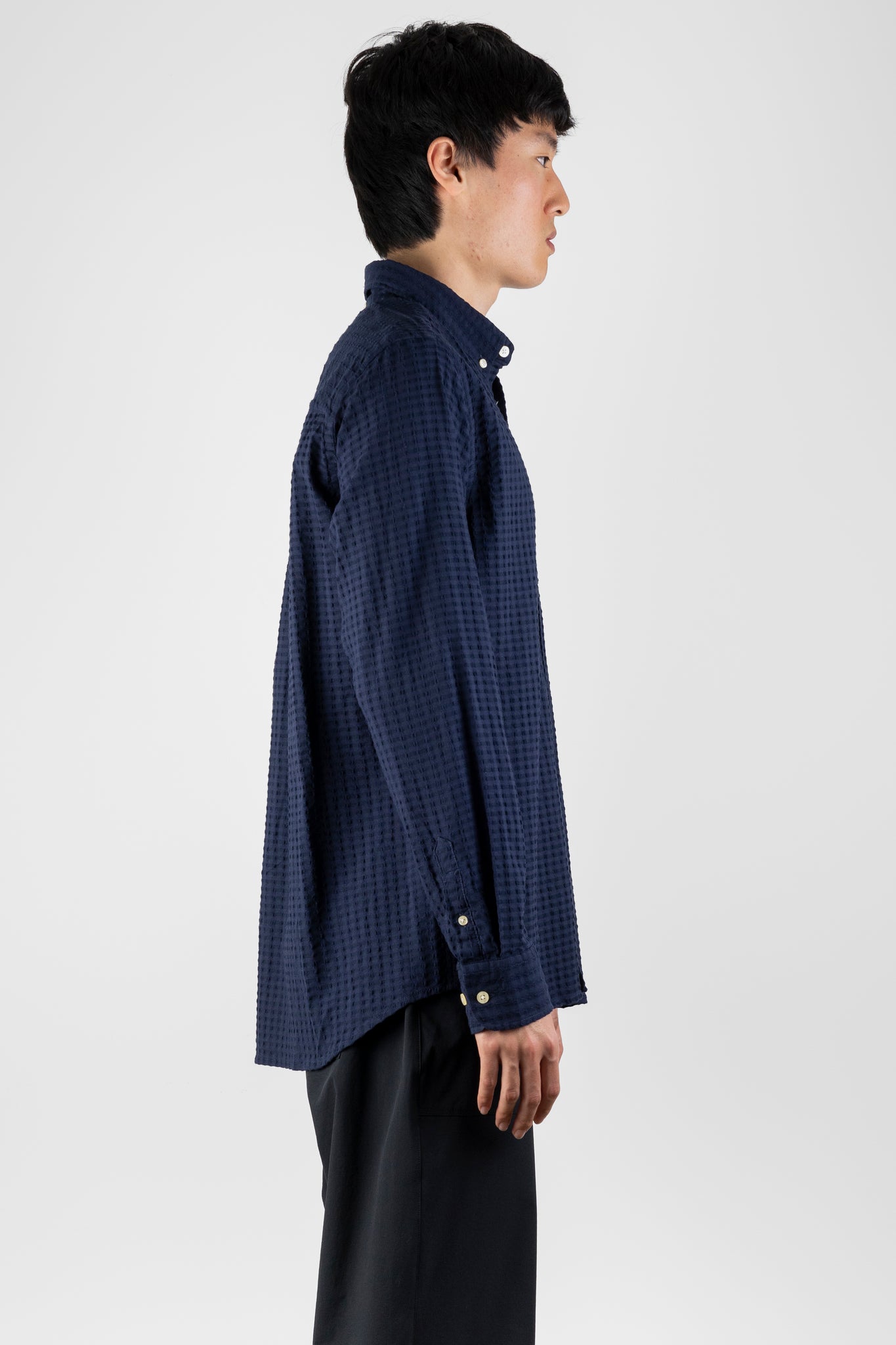 Dawn Jacquard Shirt | Foret | The Standard Store