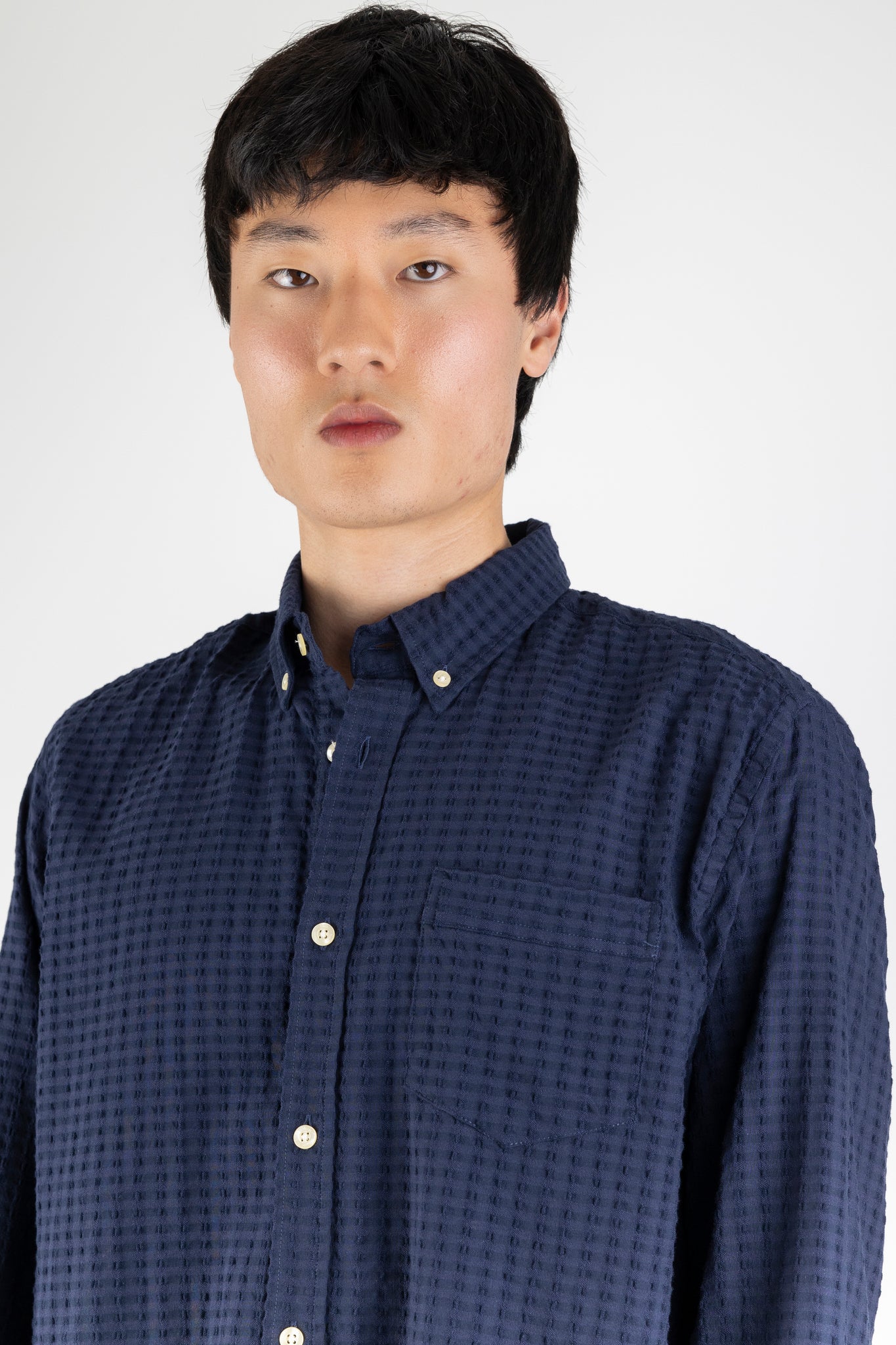 Dawn Jacquard Shirt | Foret | The Standard Store