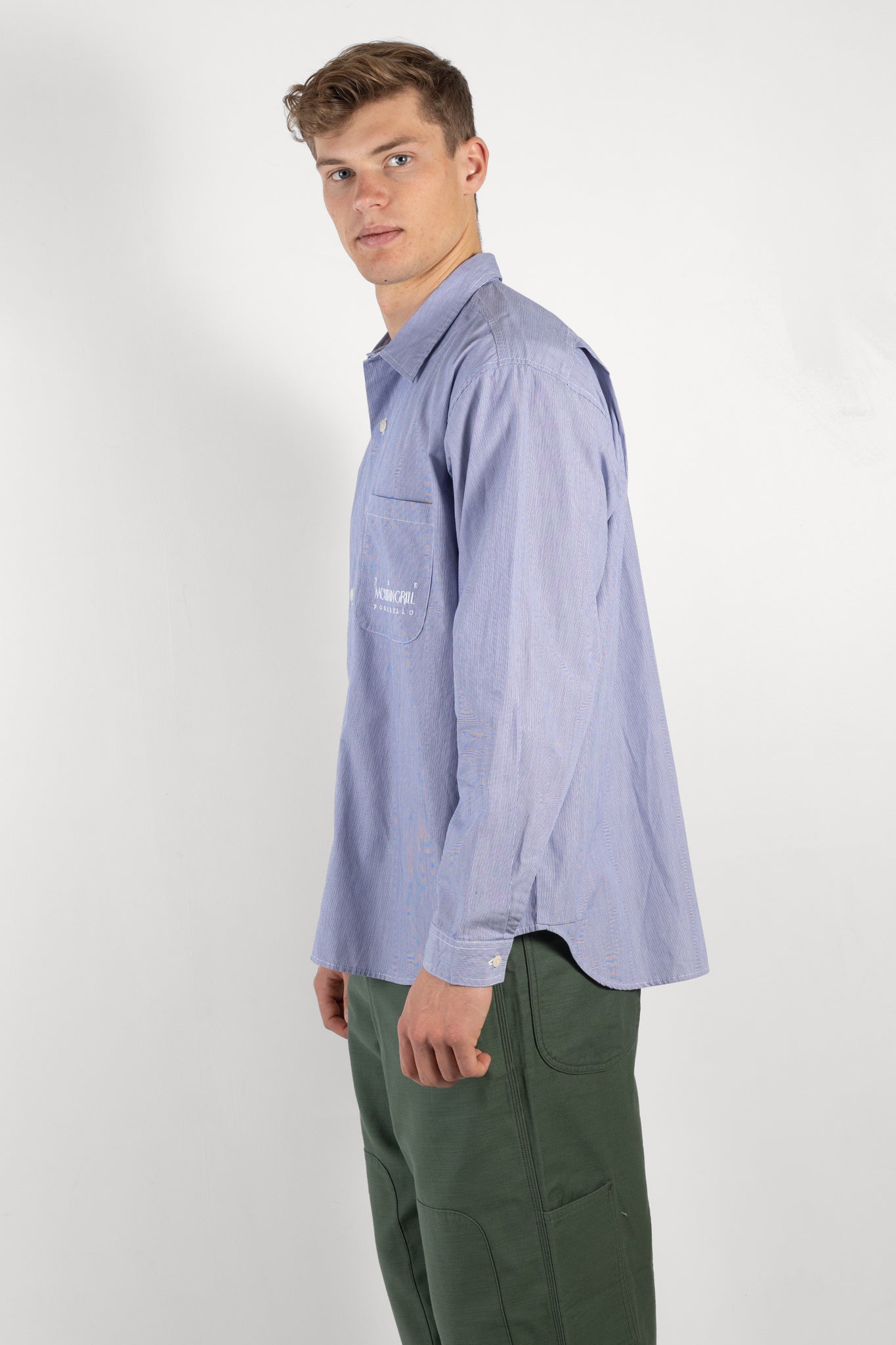 Mens Shirt | Garbstore embroidered Grande shirt | The Standard Store