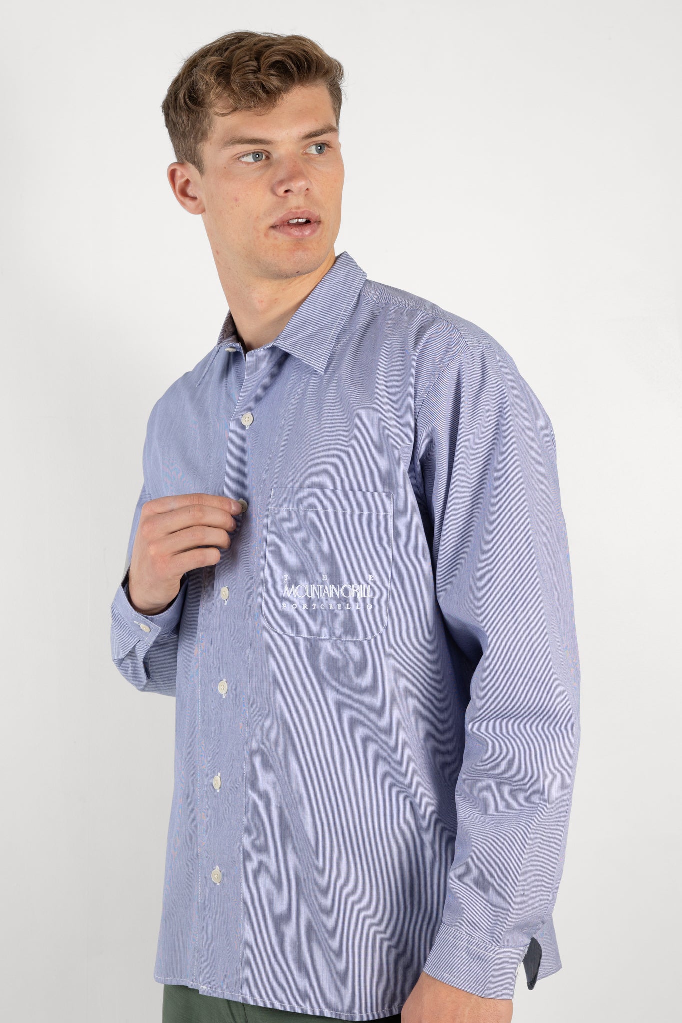 Mens Shirt | Garbstore embroidered Grande shirt | The Standard Store