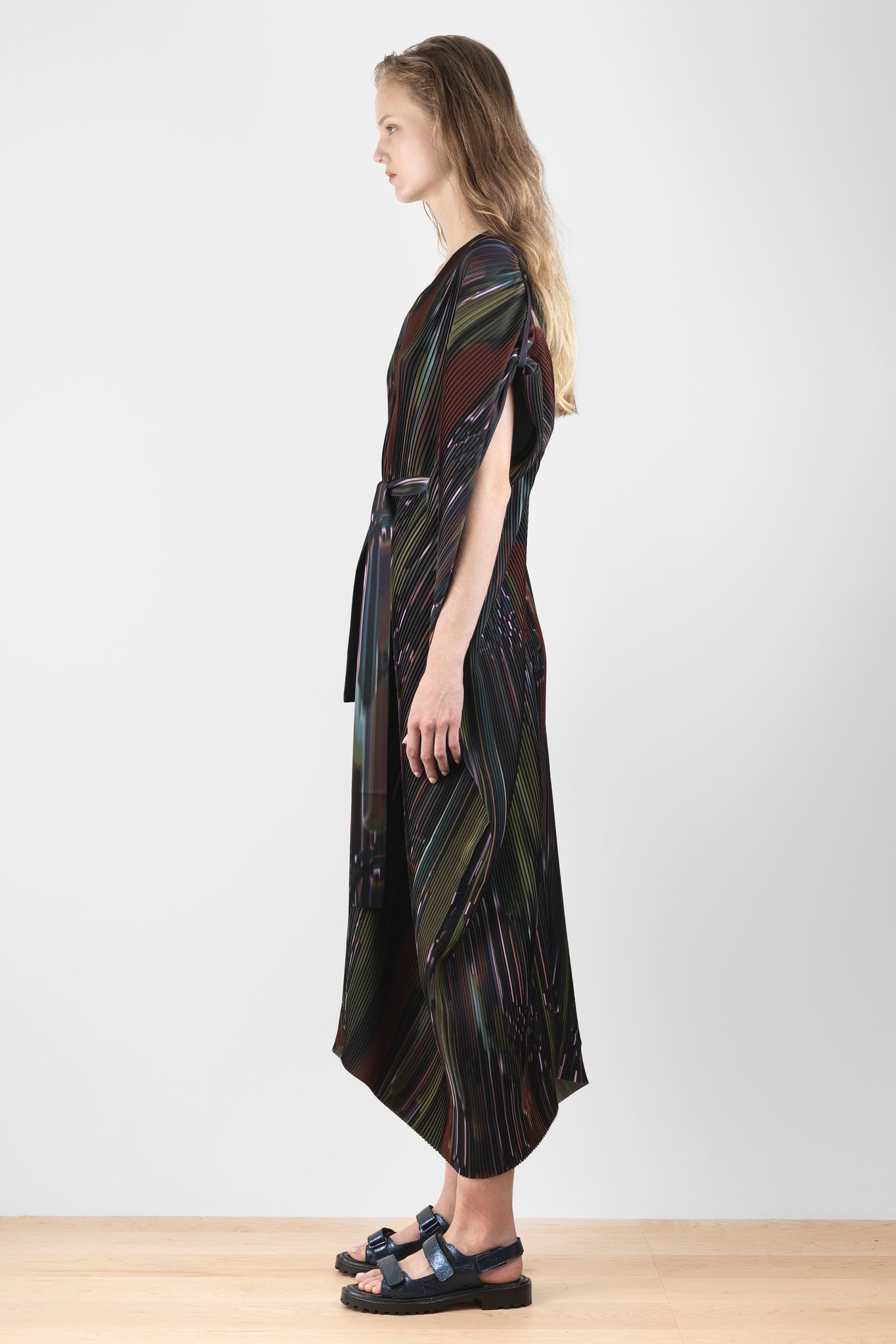 Knight Plisse Kaftan, Dark Tetris | Henrik Vibskov | The Standard Store