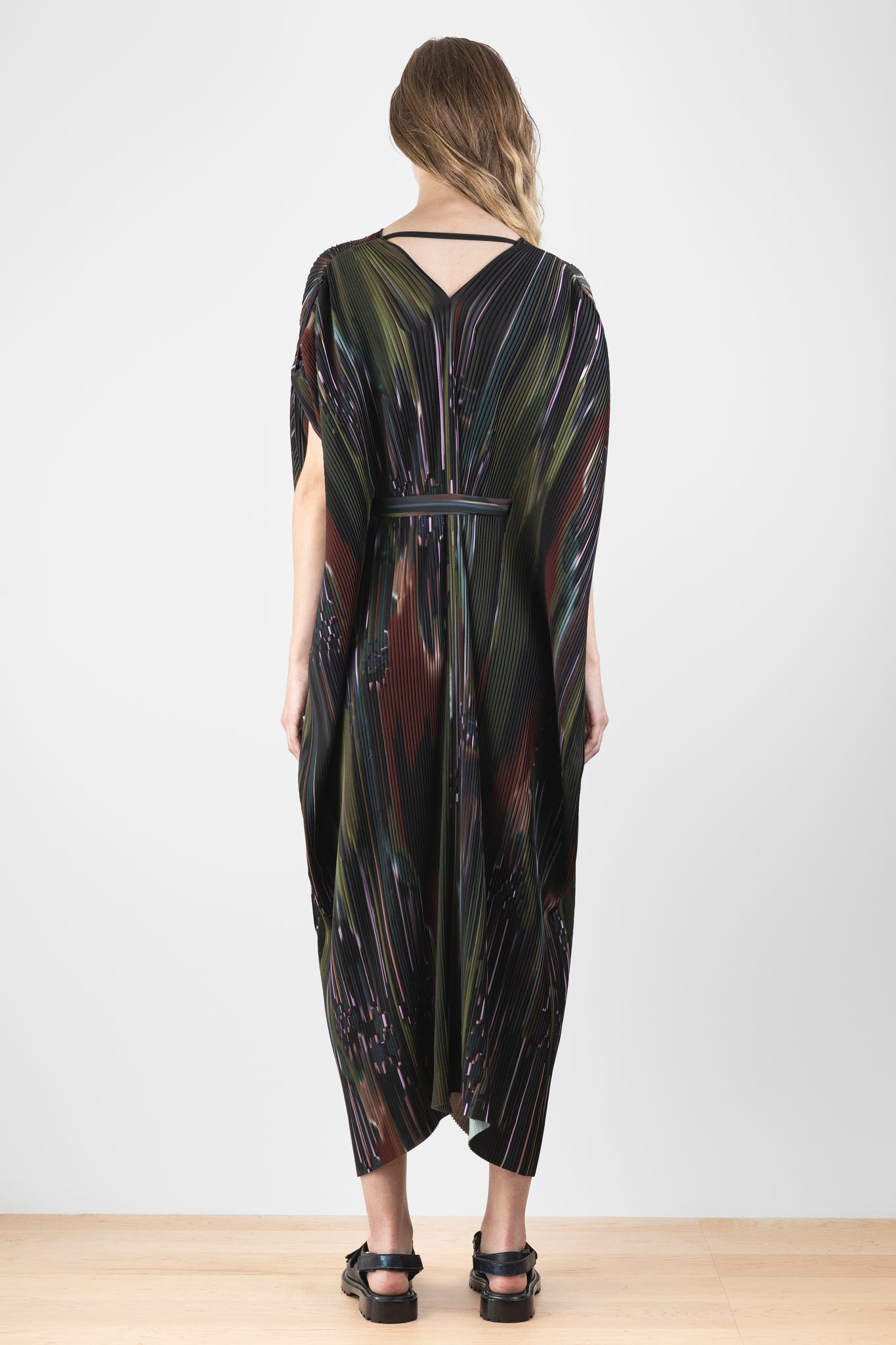 Knight Plisse Kaftan, Dark Tetris | Henrik Vibskov | The Standard Store