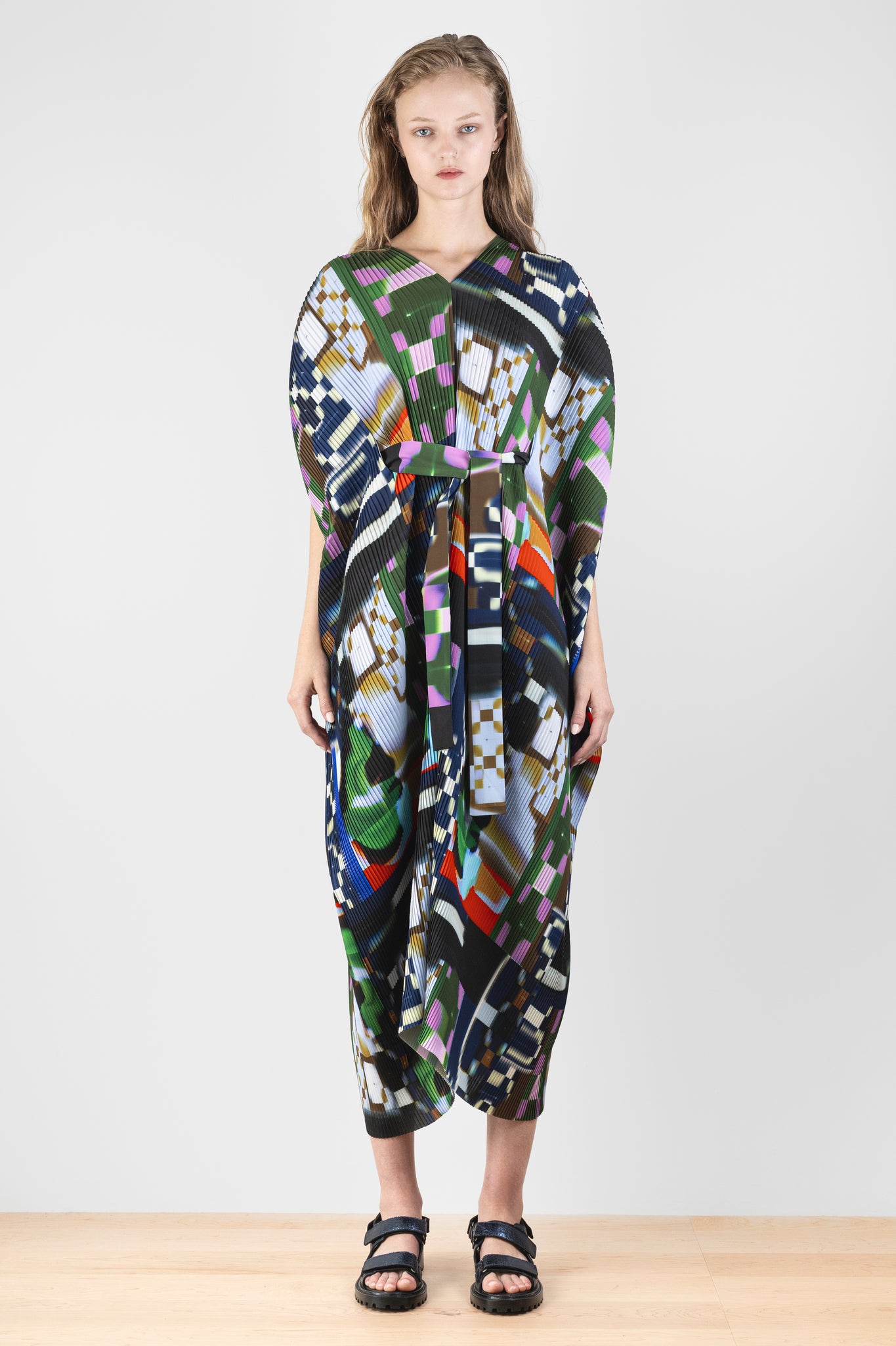 Knight Plisse Kaftan, Kaleidoscope Tetris | Henrik Vibskov | The Standard Store