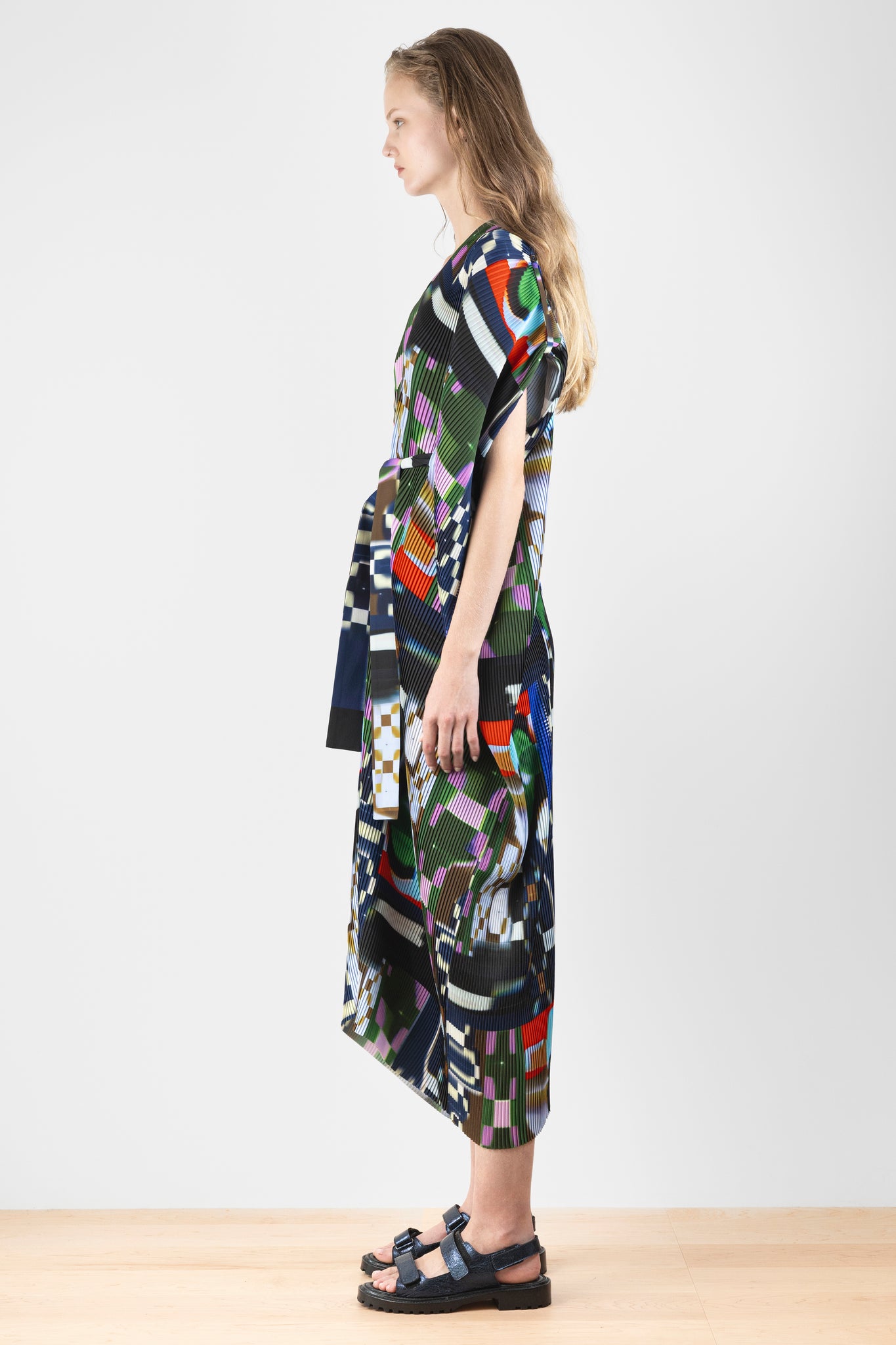 Knight Plisse Kaftan, Kaleidoscope Tetris | Henrik Vibskov | The Standard Store