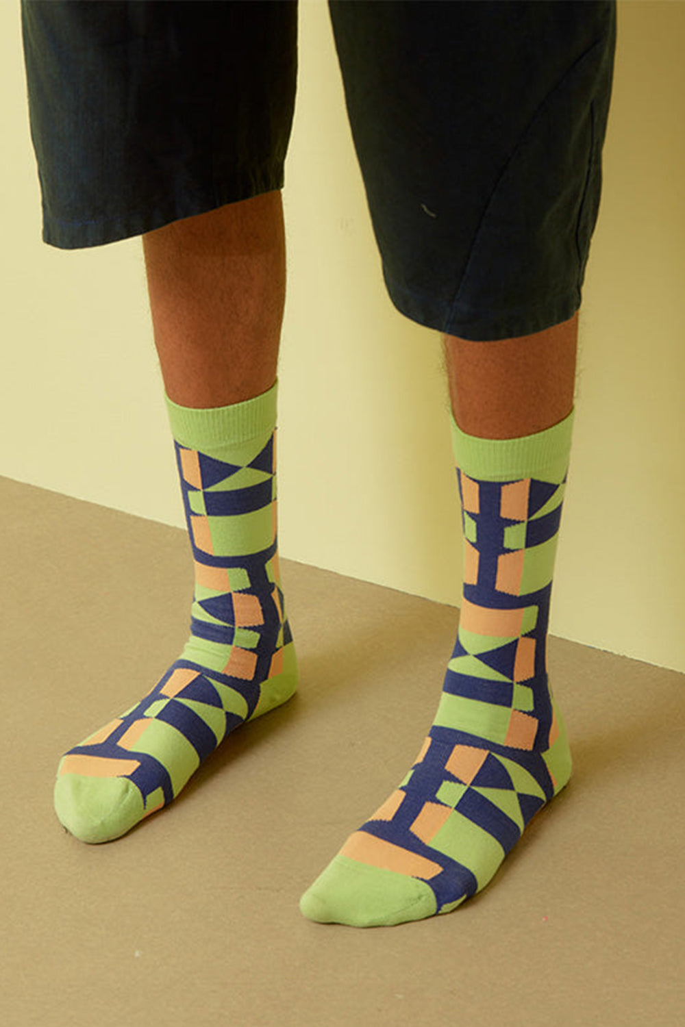 Unfolded Socks Homme, green