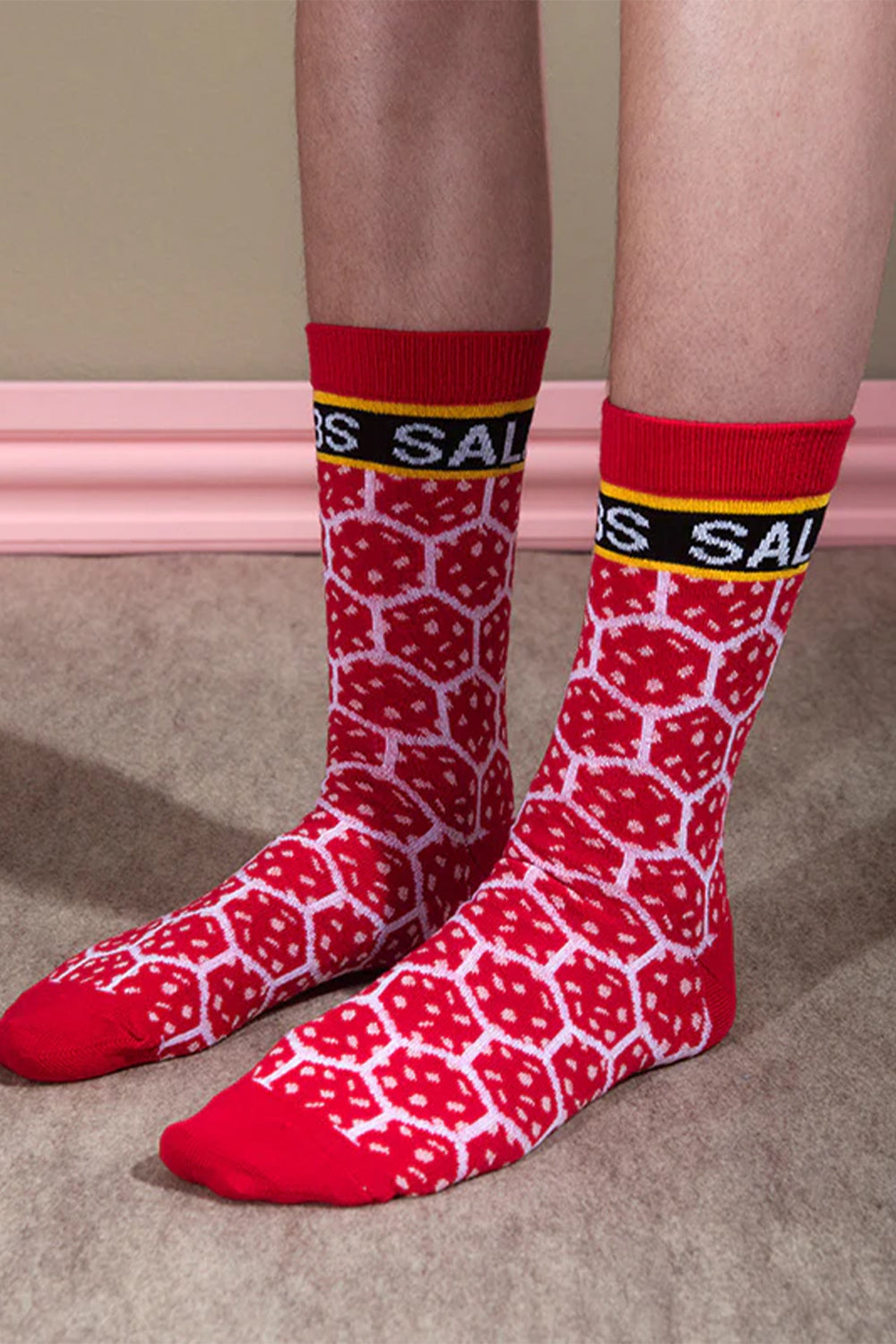 Vibs Salami Socks, Red | Henrik Vibskov | The Standard Store