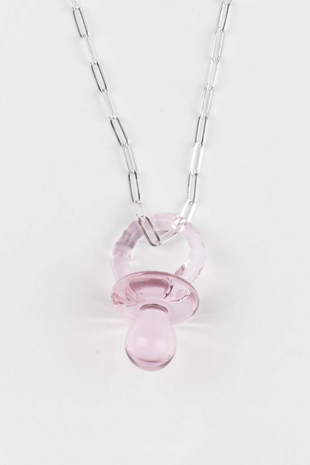 Maxi Pacifier Chain Necklace, Pink | Levens | The Standard Store