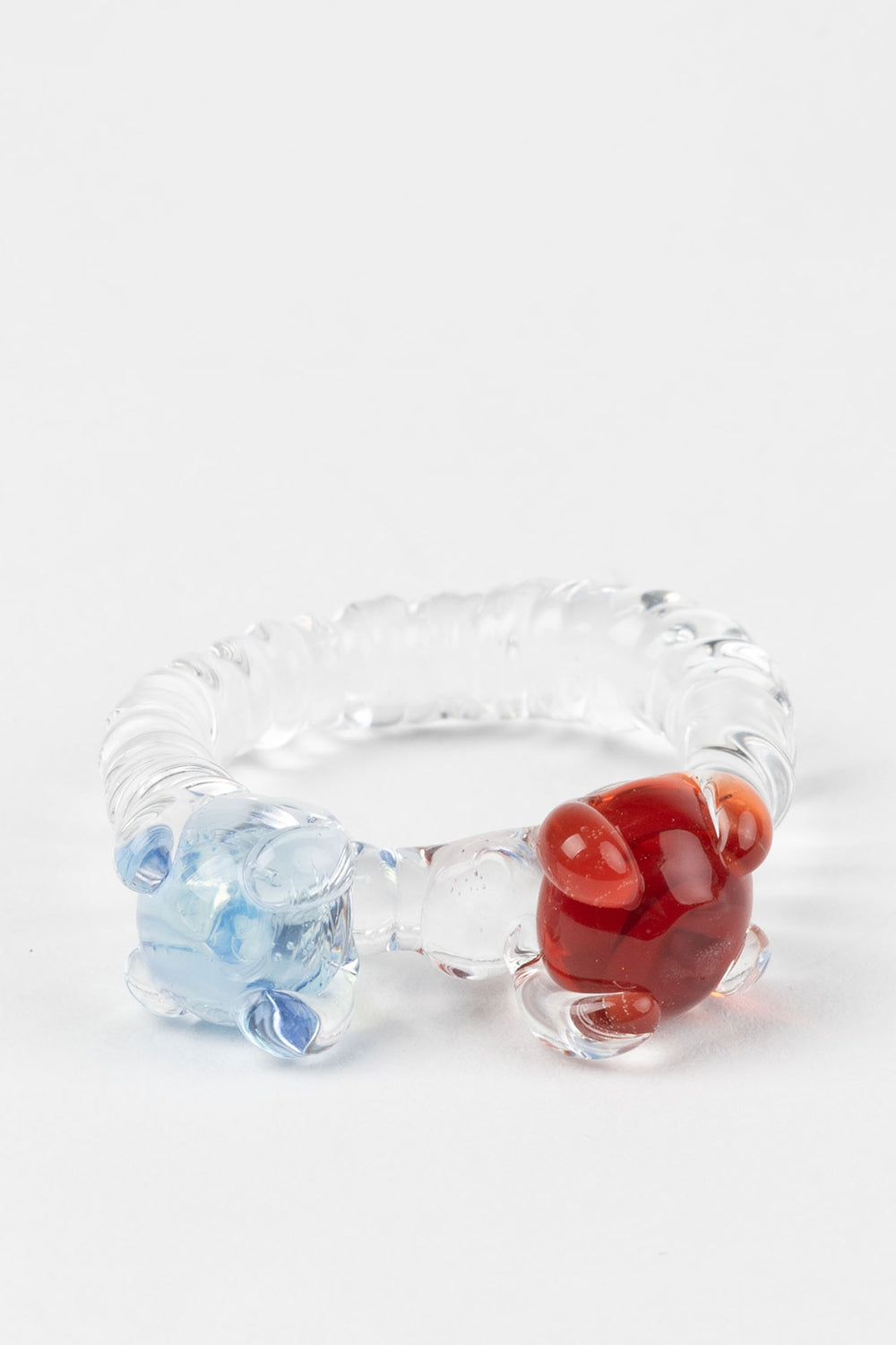 Two Pearls Ring, Red/Blue | Levens | The Standard Store