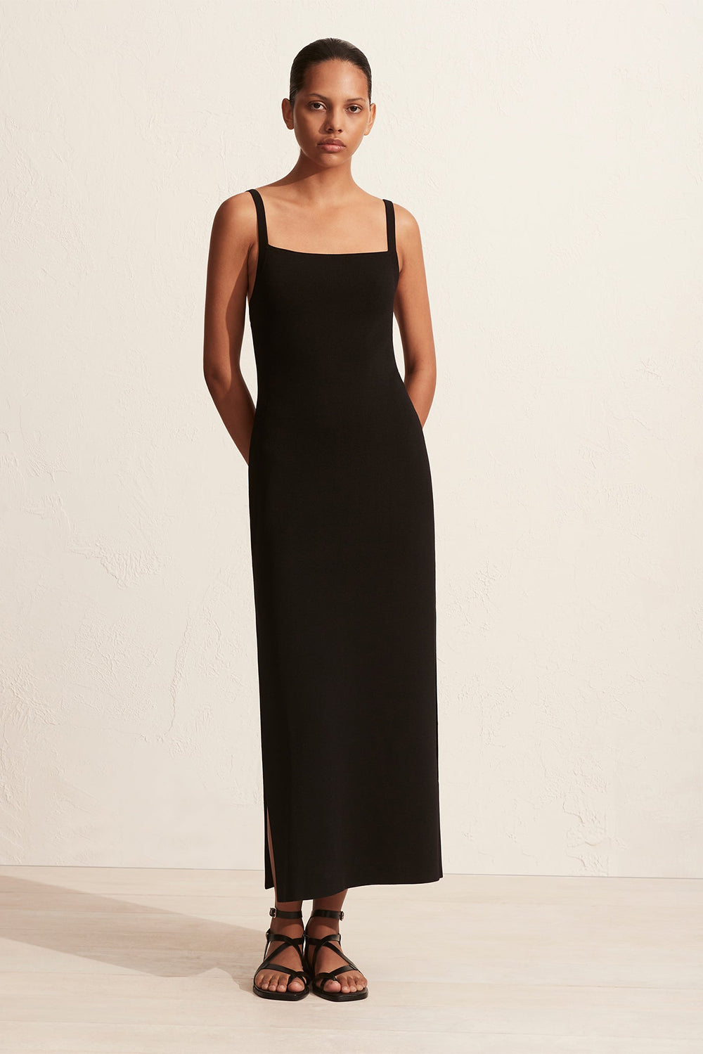 Square knit dress