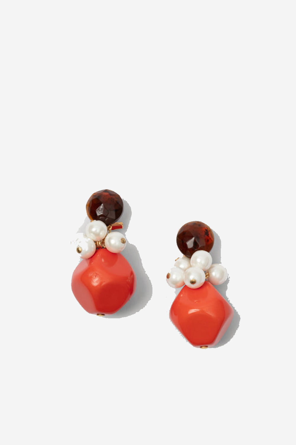 Azele Earrings, Orange