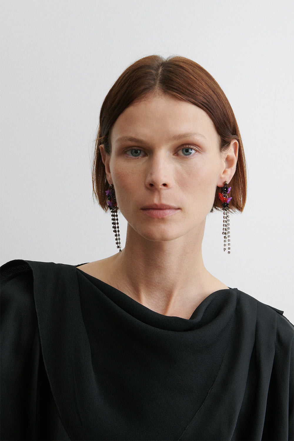 Flower Bouquet Earrings, Hot Pink | Rachel Comey | The Standard Store