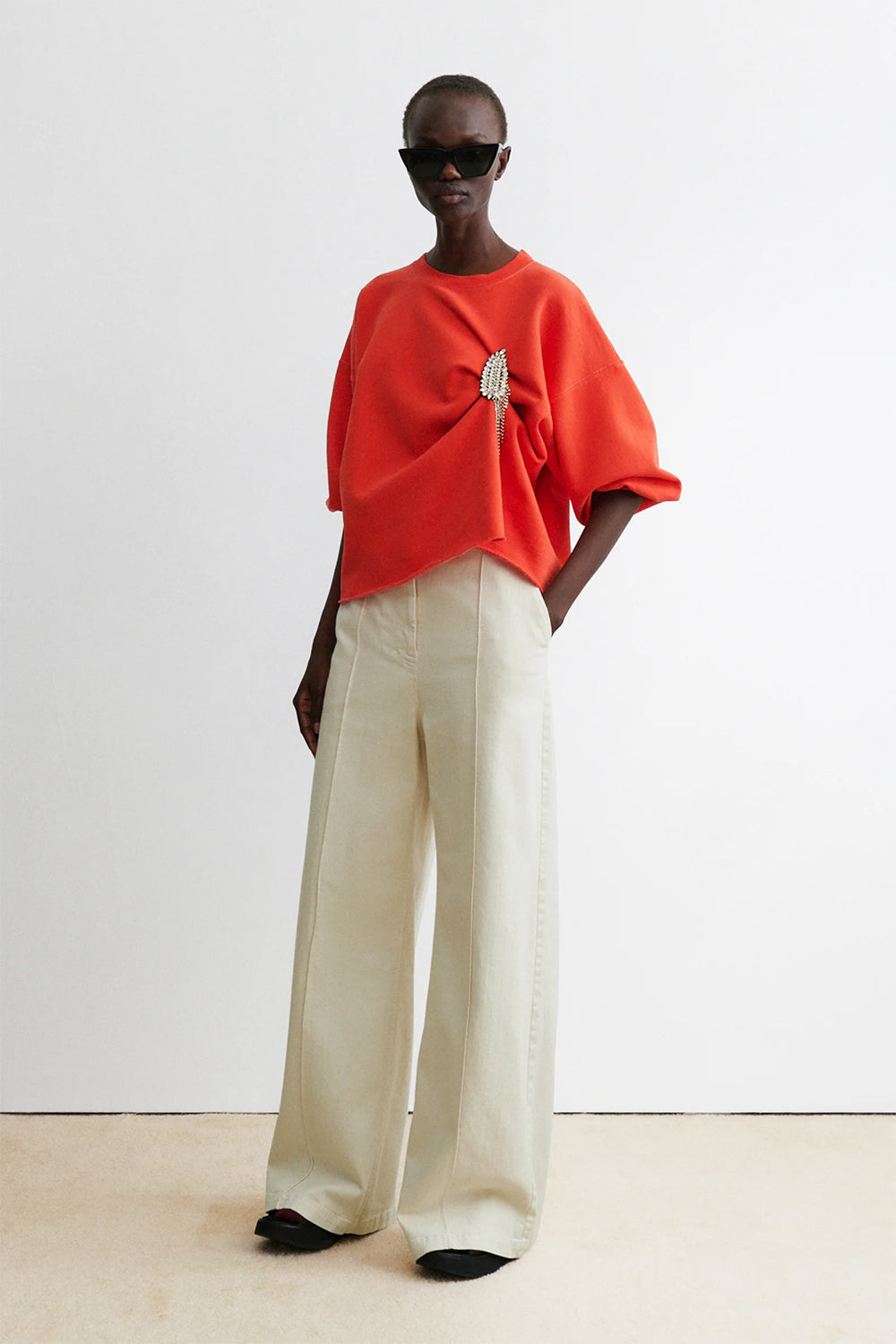 Fond Sweatshirt, Tomato | Rachel Comey | The Standard Store