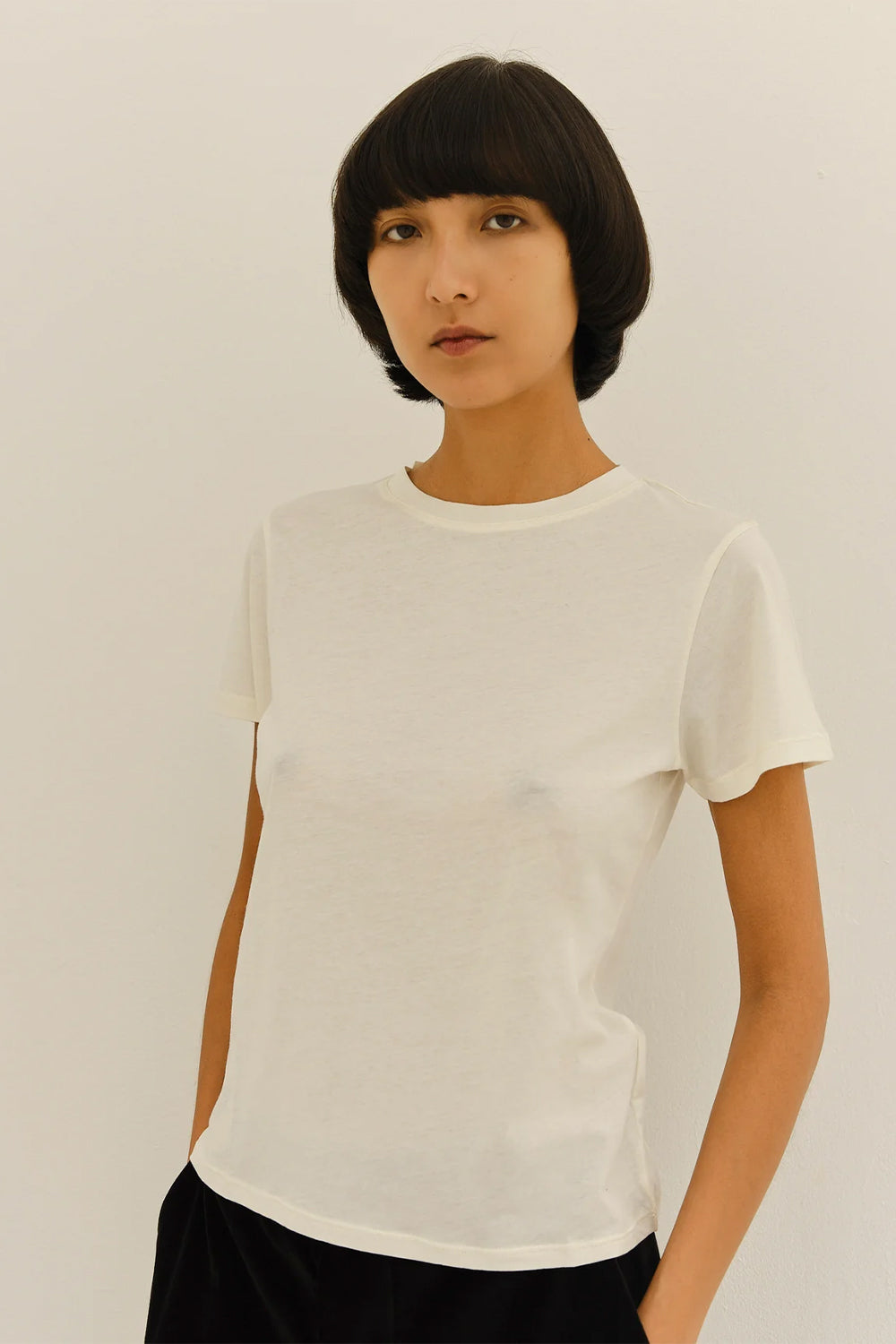 Vanessa T- Shirt, Ecru | RIKA | The Standard Store