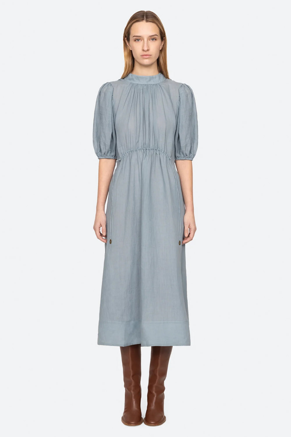 Anise Solid Puff Sleeve Dress | Sea NY | The Standard Store