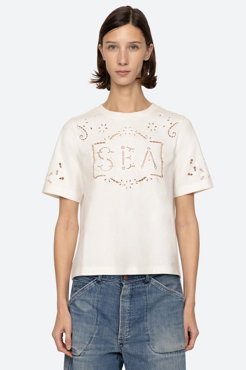 Marie Embroidery T-Shirt | Sea New York | The Standard Store