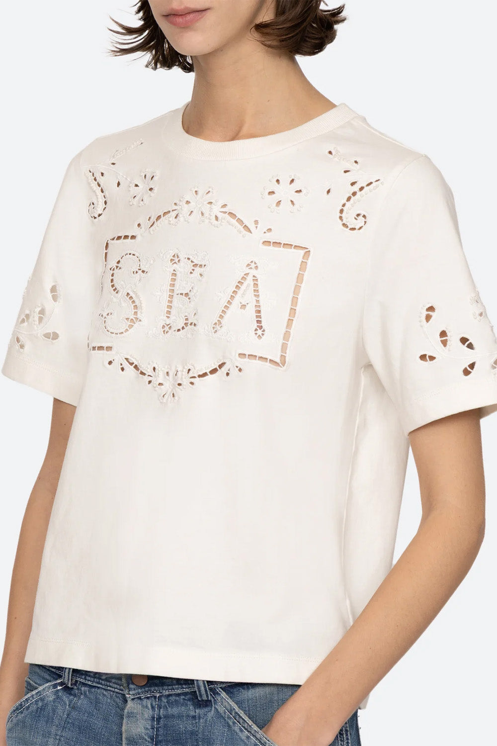Marie Embroidery T-Shirt | Sea New York | The Standard Store