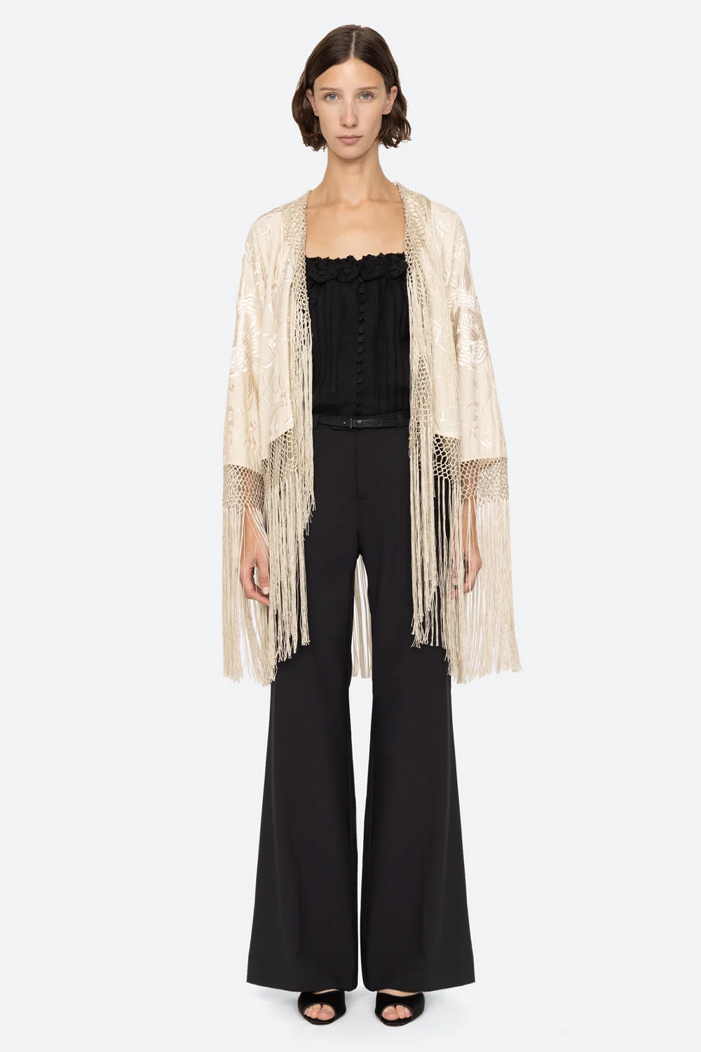 Priscilla Embroidery Shawl | Sea NY | The Standard Store