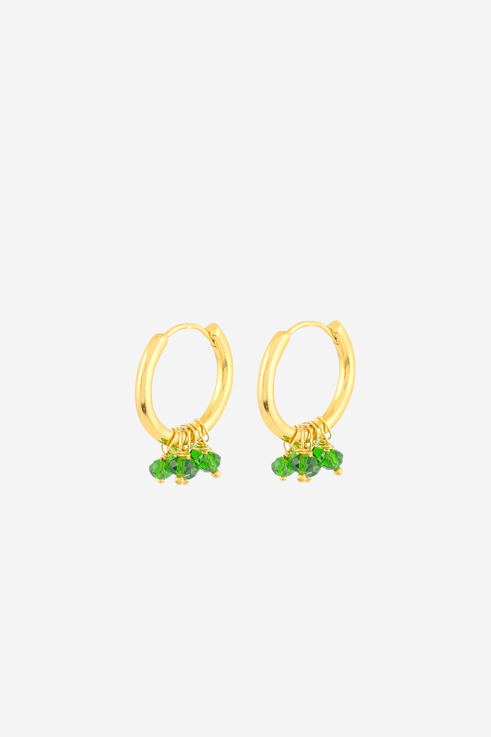 Cluster Earrings Emerald