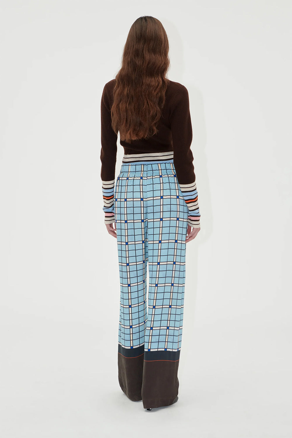 Elasticated Long Pants, Window Check | Stine Goya | The Standard Store