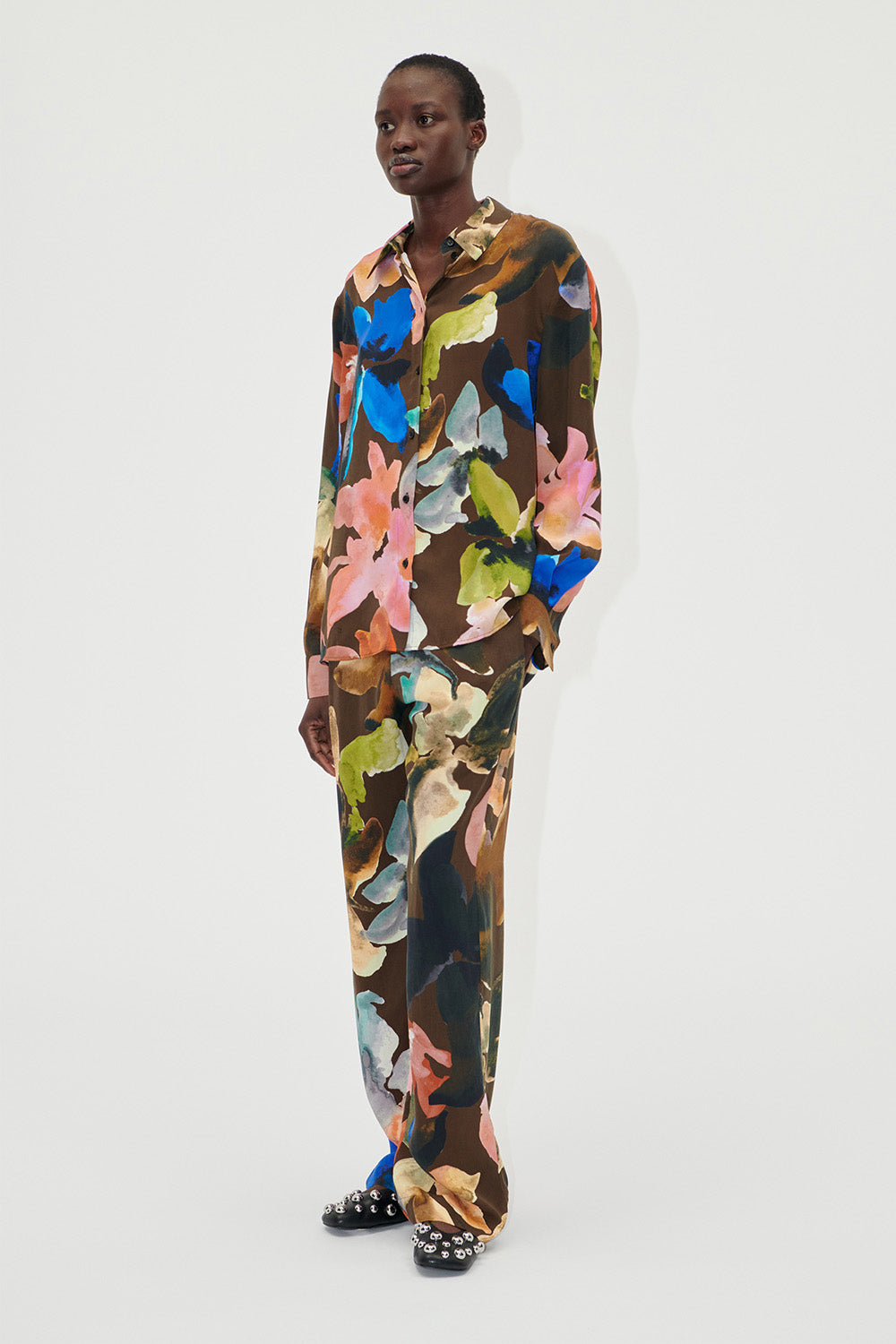 Long Sleeve Shirt, Aquarelle Garden | Stine Goya | The Standard Store