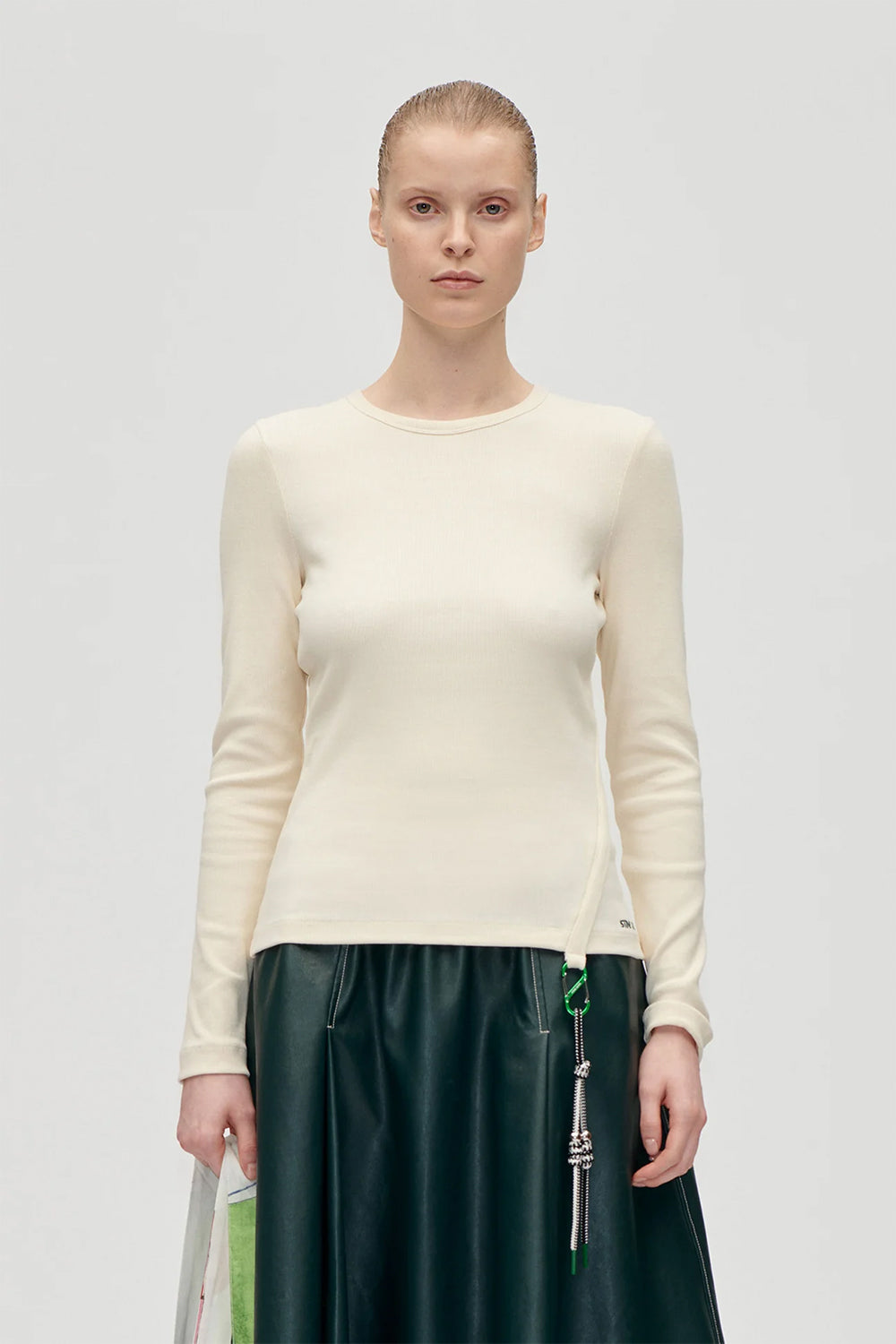 Ribbed Long Sleeve Carabiner Top | Stine Goya | The Standard Store